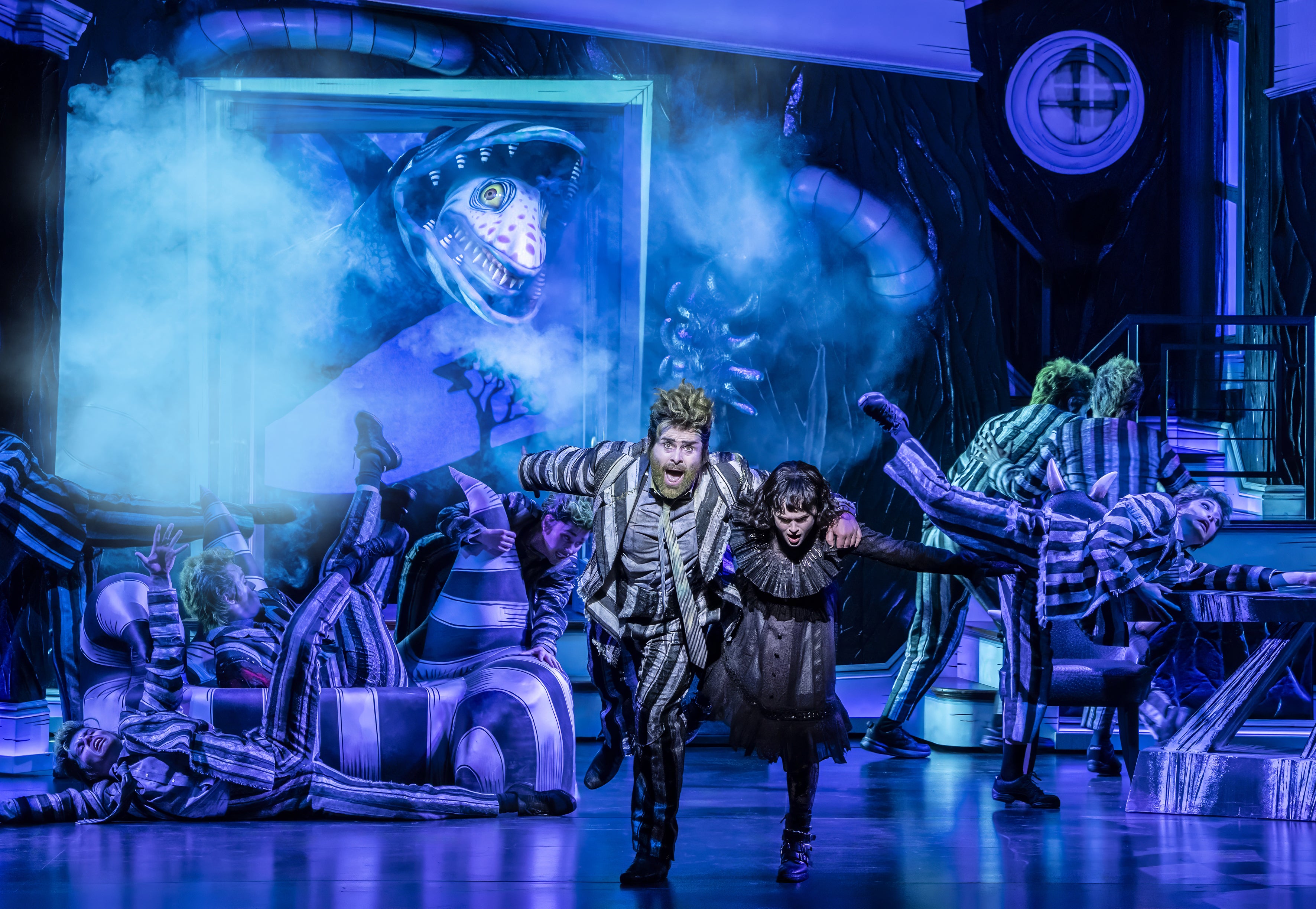 In Beetlejuice the Musical, the poltergeist returns as a Paddington-baiting troll