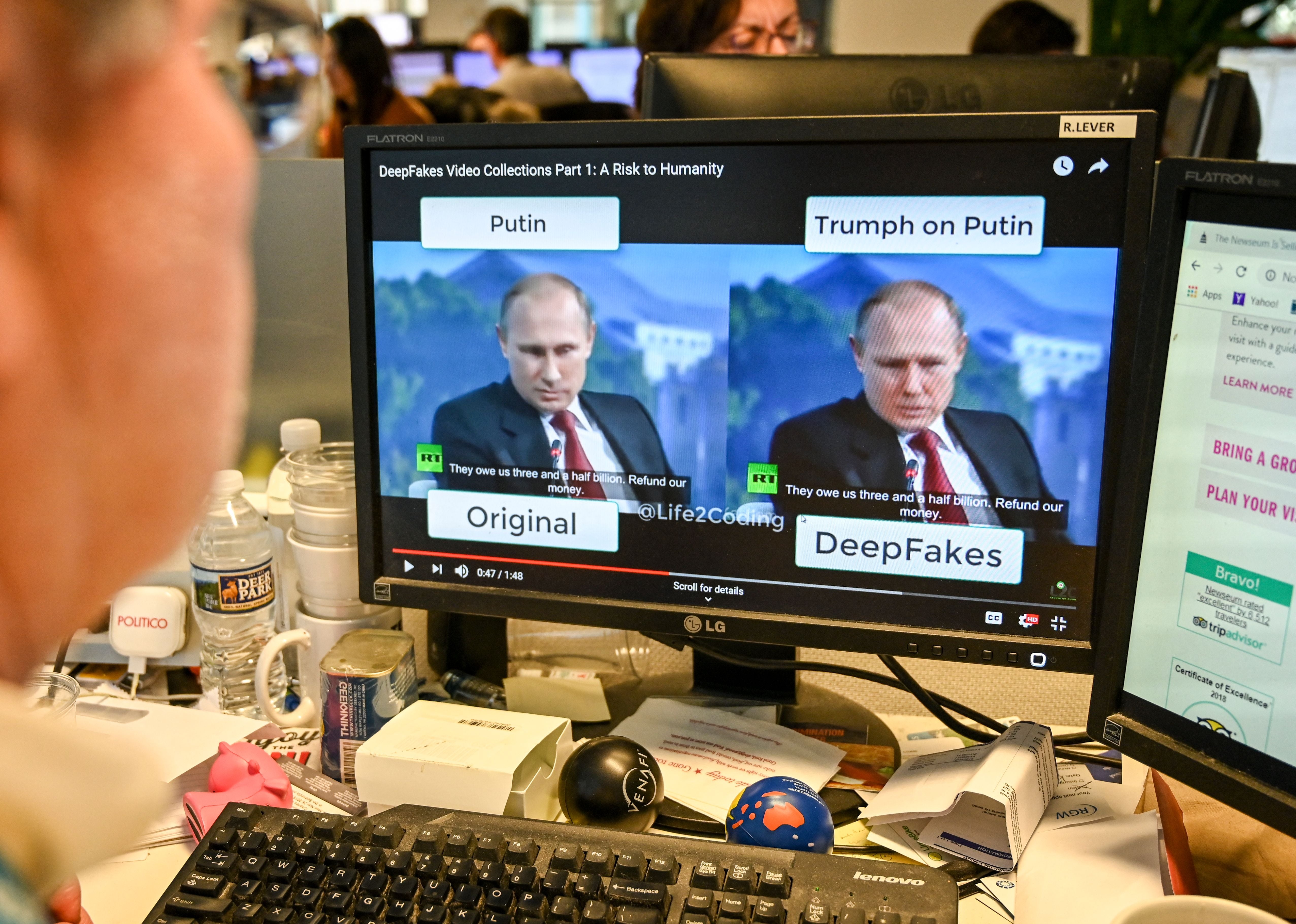 Scammers and disinformation peddlers can use deepfakes — enhanced by AI technology — to make convincing clones of politicians, celebrities, and even loved ones with as little as a few photos or video clips posted online