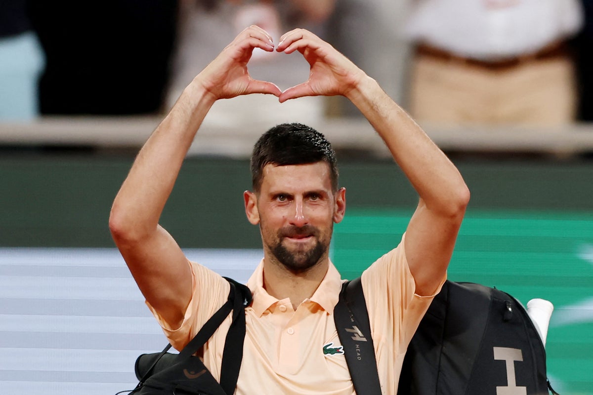 Why end of Novak Djokovic's French Open dream signals the start of a new era Copy link Bookmark Go to comments Bookmark popover Removed from bookmarks Novak Djokovic said he did not know if he will be back at Roland Garros after his third-round defeat to Joao Fonseca ( Reuters )