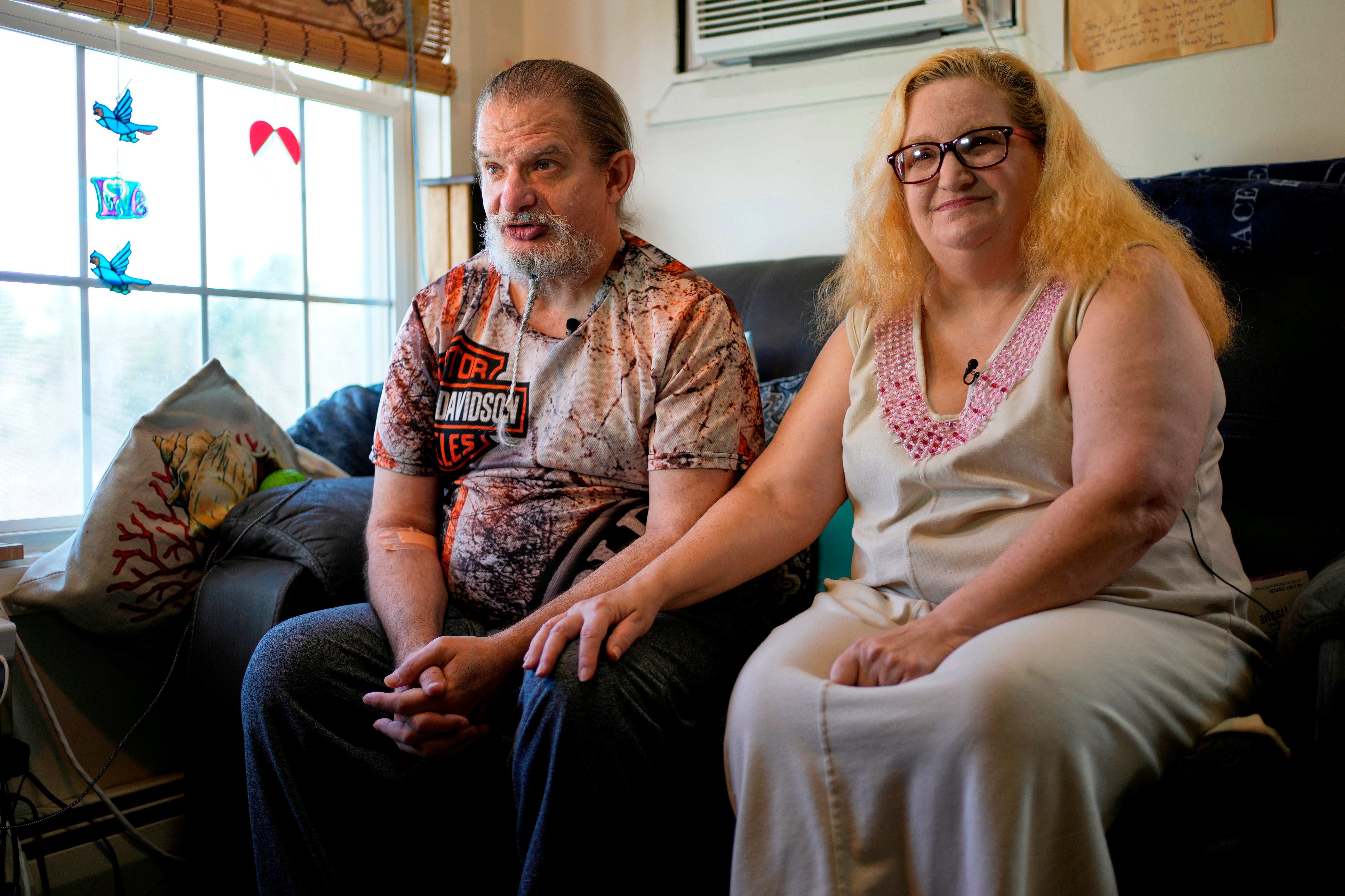 Brian and Brenda Marquis talk astir a robot that helps them enactment connected task pinch everything from regular workout to medicine reminders astatine their apartment
