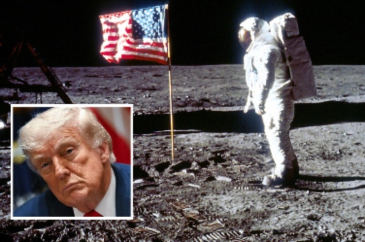 More Americans think the moon landing was fake than those who believe it’s OK for Trump to slap his name on buildings