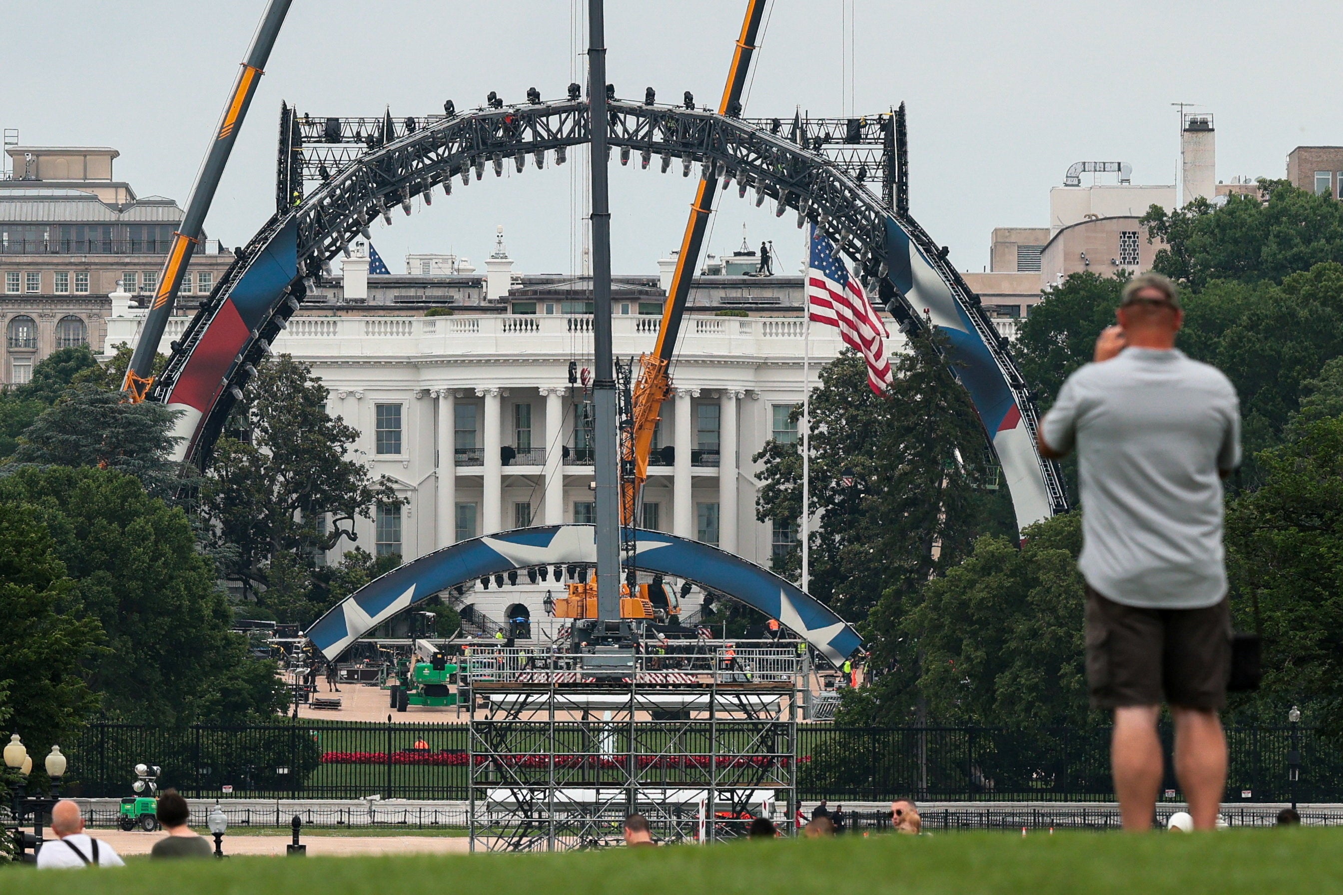 Trump’s UFC lucifer connected nan White House lawn, which coincides pinch nan president’s 80th birthday, joins a bid of Trump-backed events nether nan Freedom 250 banner