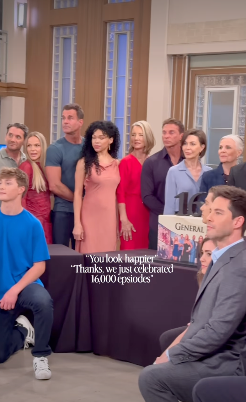 'General Hospital' compartilhou um novo vídeo no Instagram da reunião do elenco para o 16.000º episódio do programa