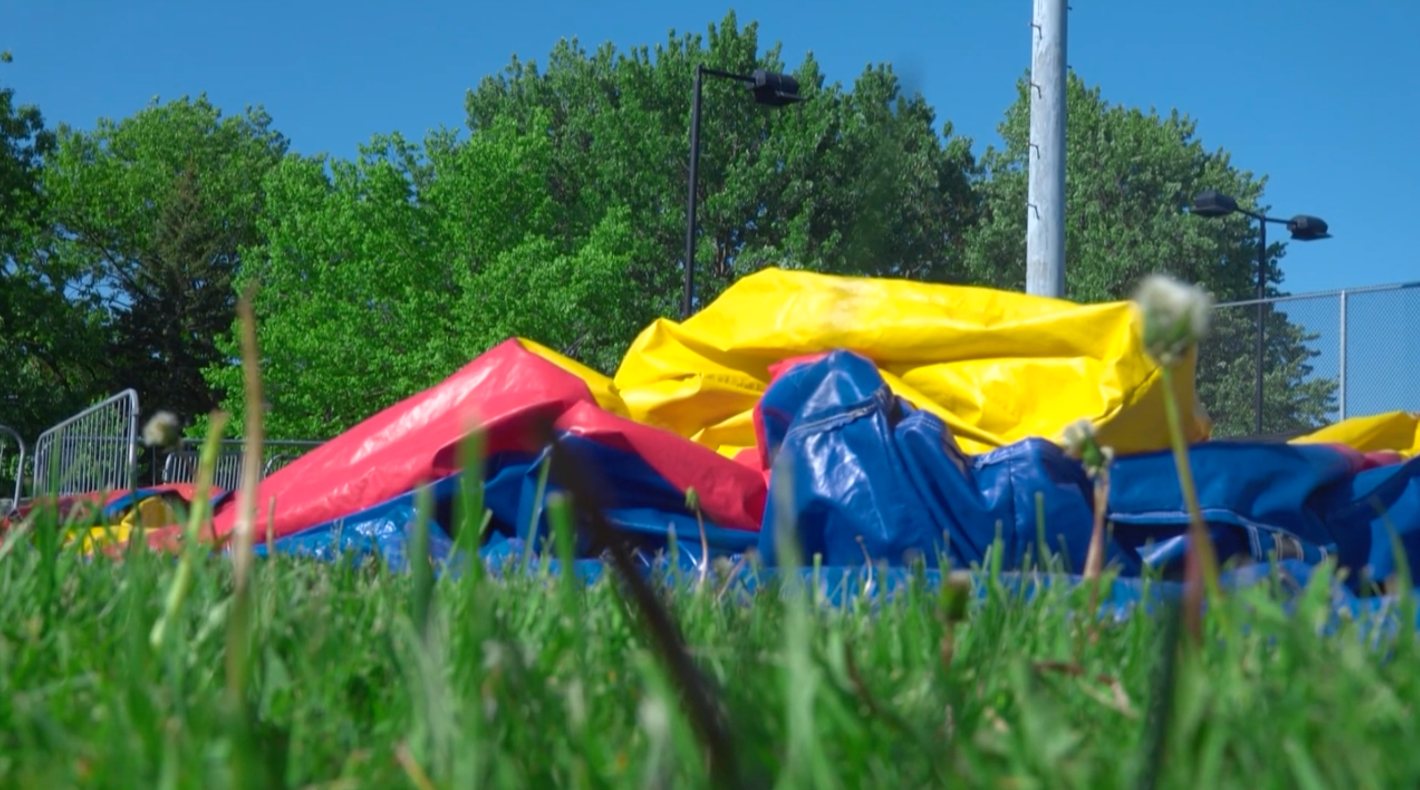 Three-year-old girl dies after bouncy castle became airborne at party