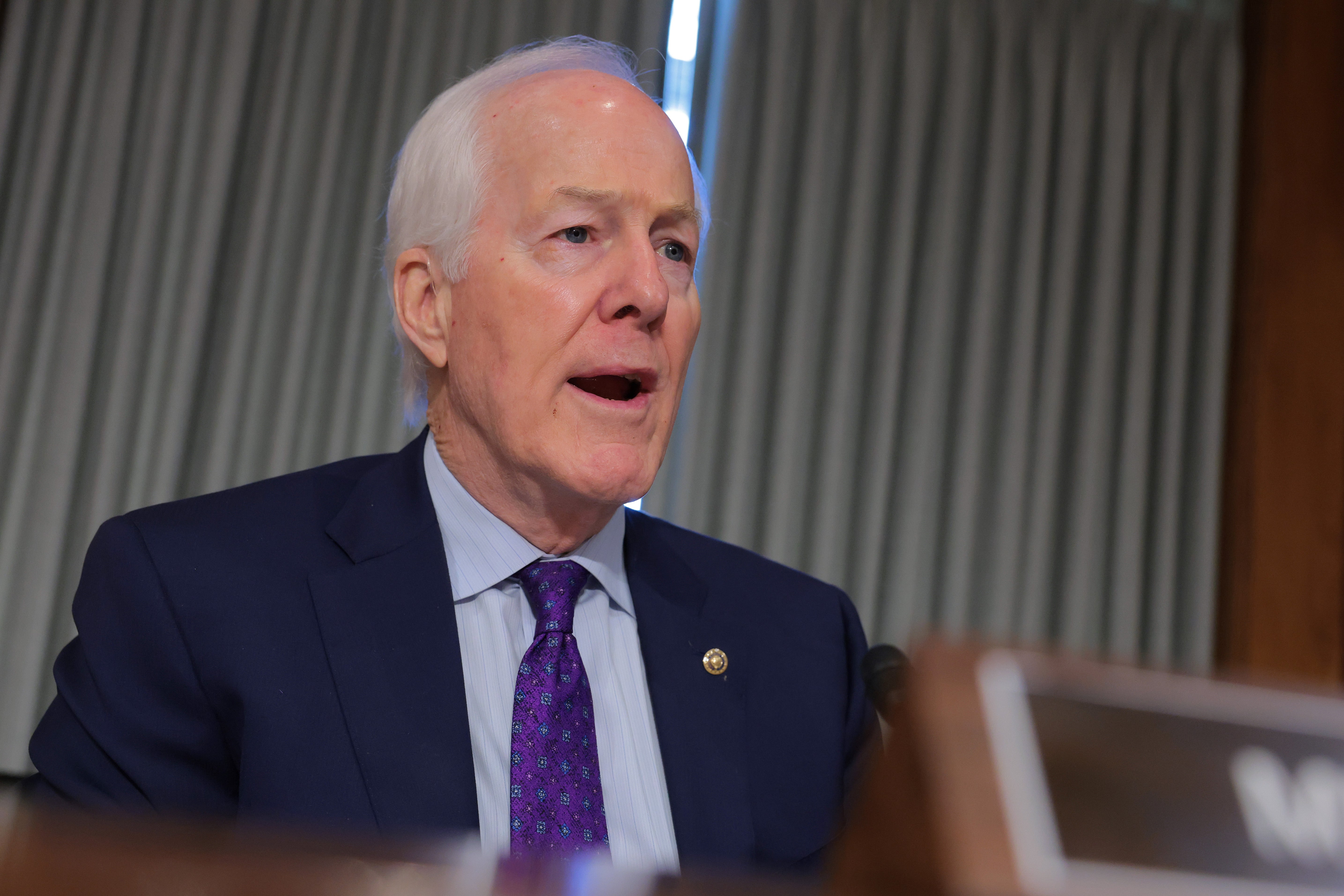 Senator John Cornyn is backing disconnected a scheme to rename a Texas road successful grant of President Donald Trump aft nan president backed his superior opponent, Ken Paxton