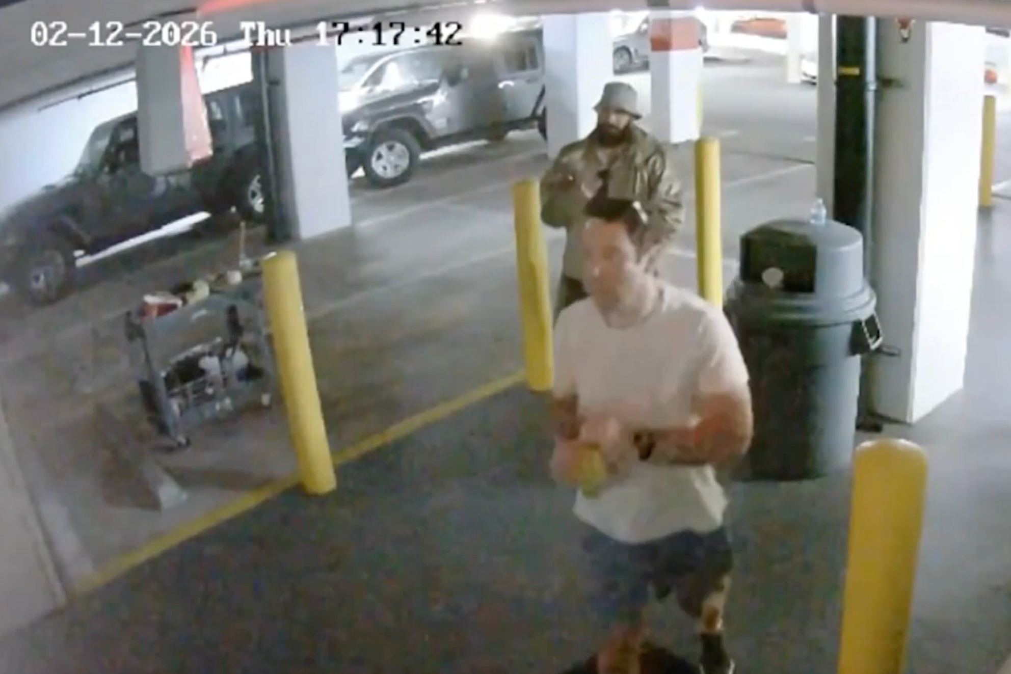 The newly-released footage was taken astatine Zelin’s flat building successful Miami Beach 3 days earlier he fell to his death