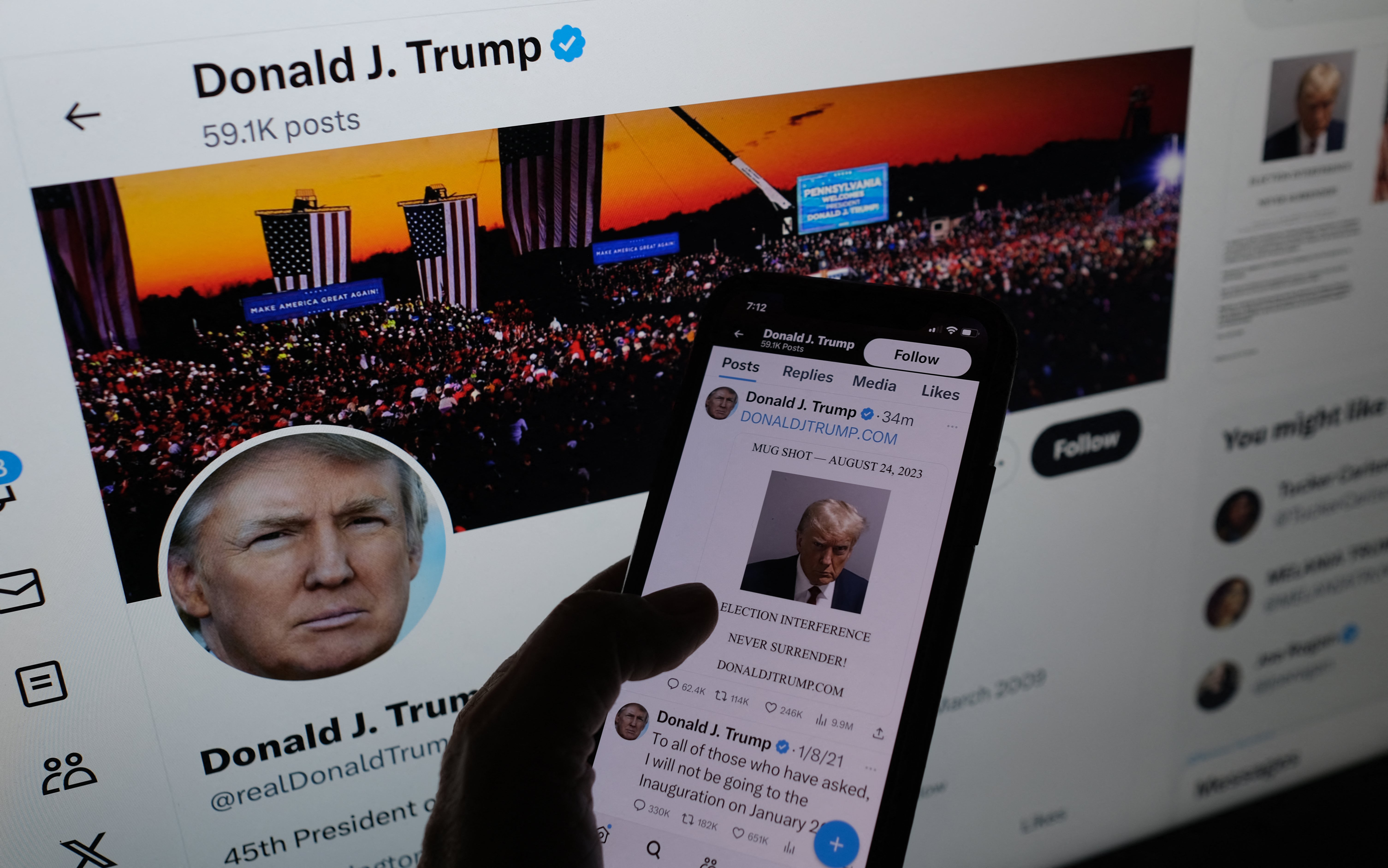 The Trump Presidential Library claims it has not identified immoderate Twitter nonstop messages from nan president’s relationship during his first administration