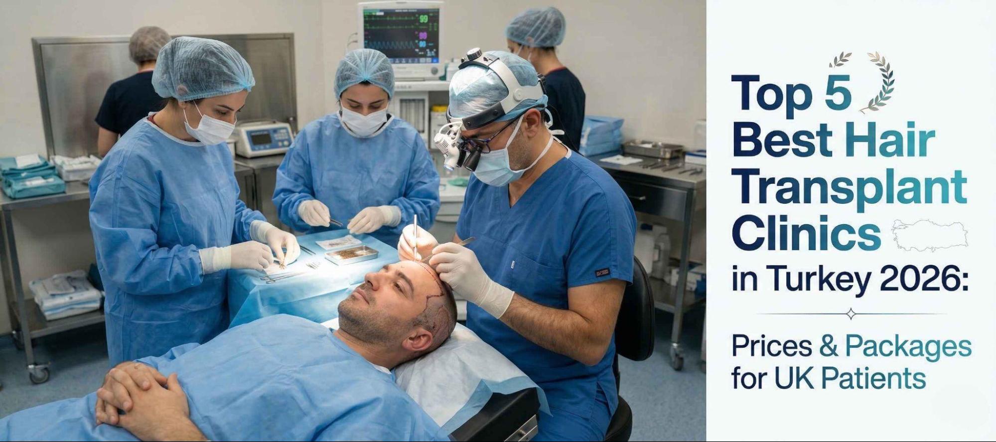 5 hair transplant clinics in Turkey frequently considered by UK patients