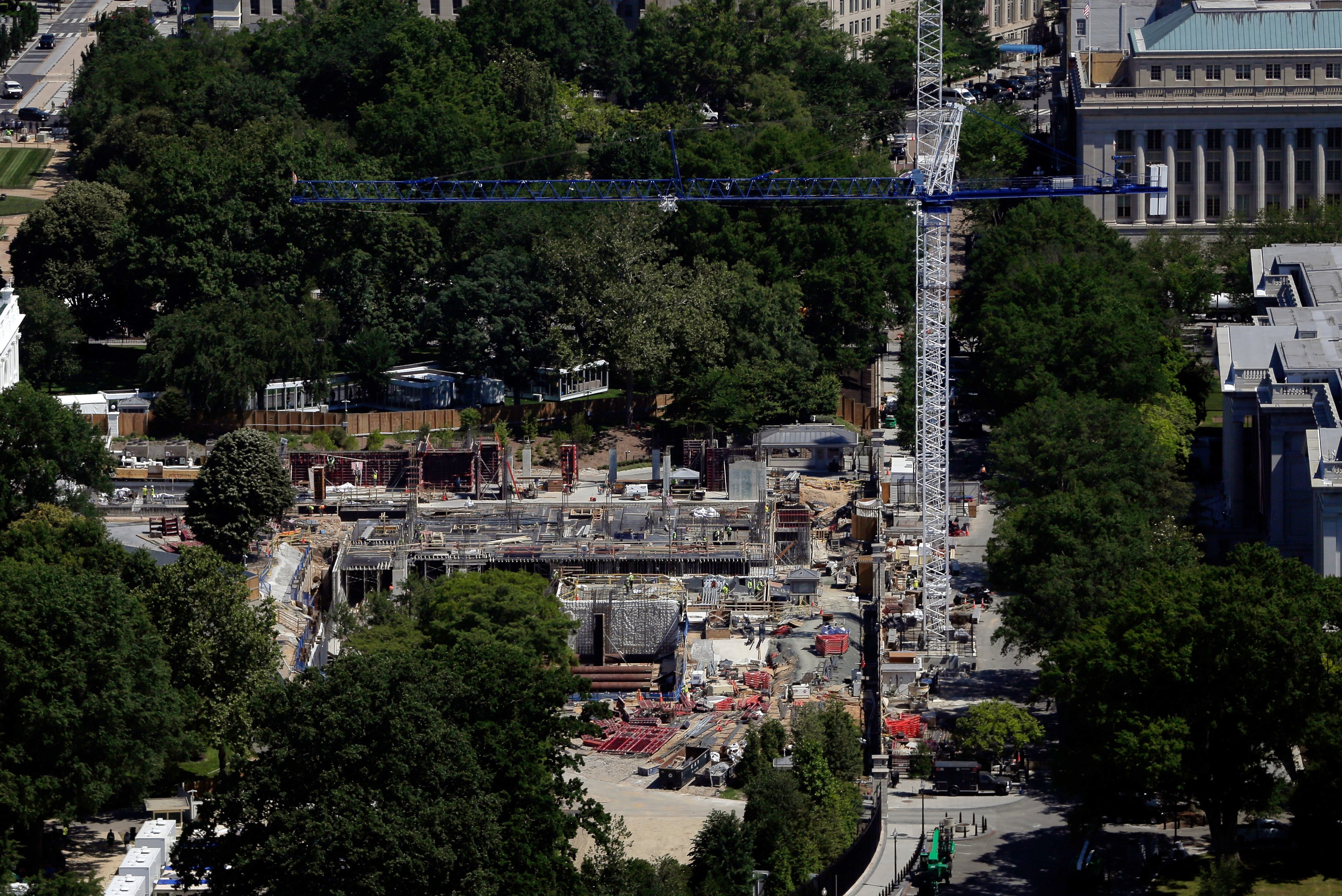 The National Trust for Historic Preservation successful nan United States is suing nan Parks Department complete nan demolition of nan East Wing