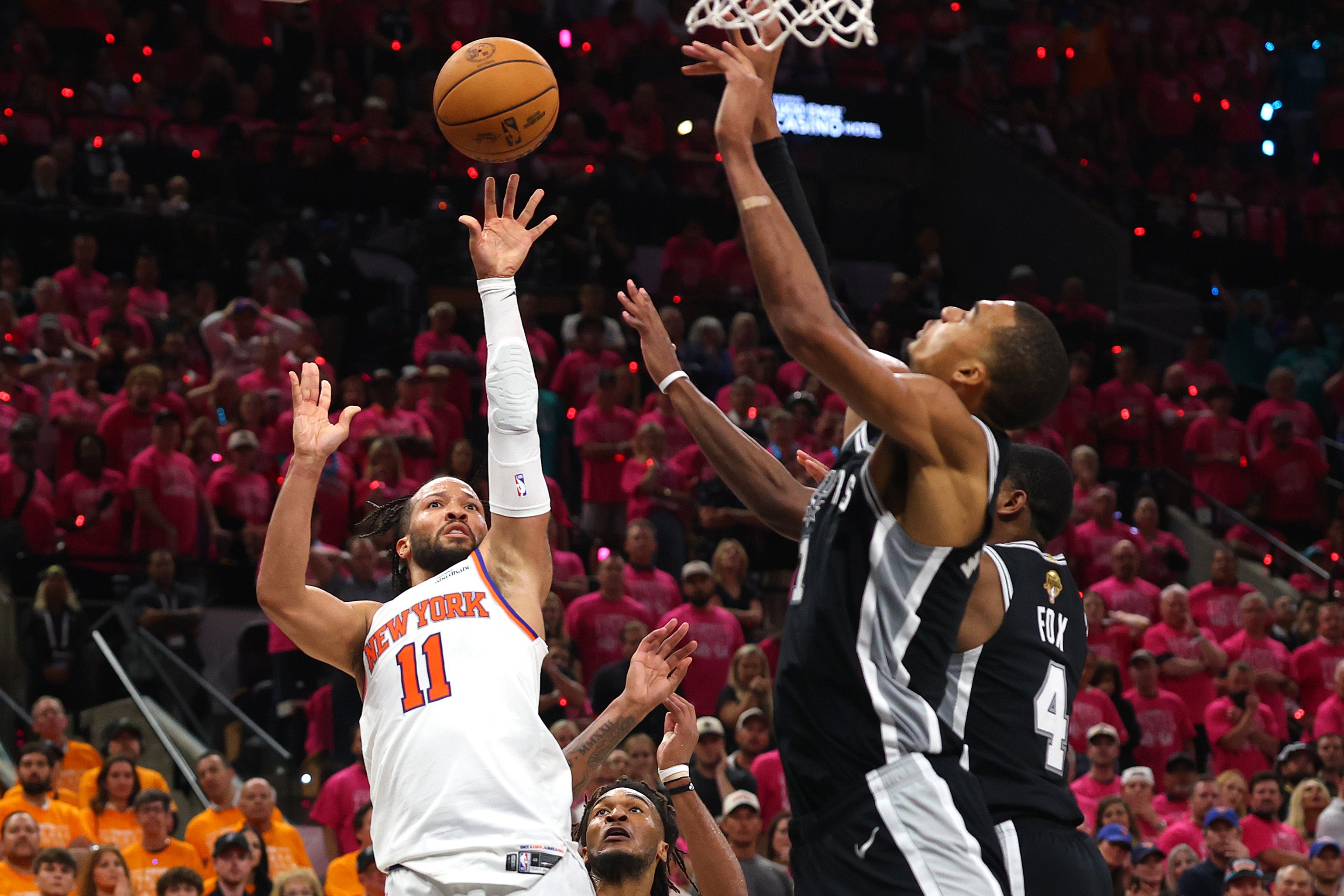 NBA finals games 3 and 4 will beryllium played connected nan New York Knicks' location tribunal astatine Madison Square Garden successful Manhattan