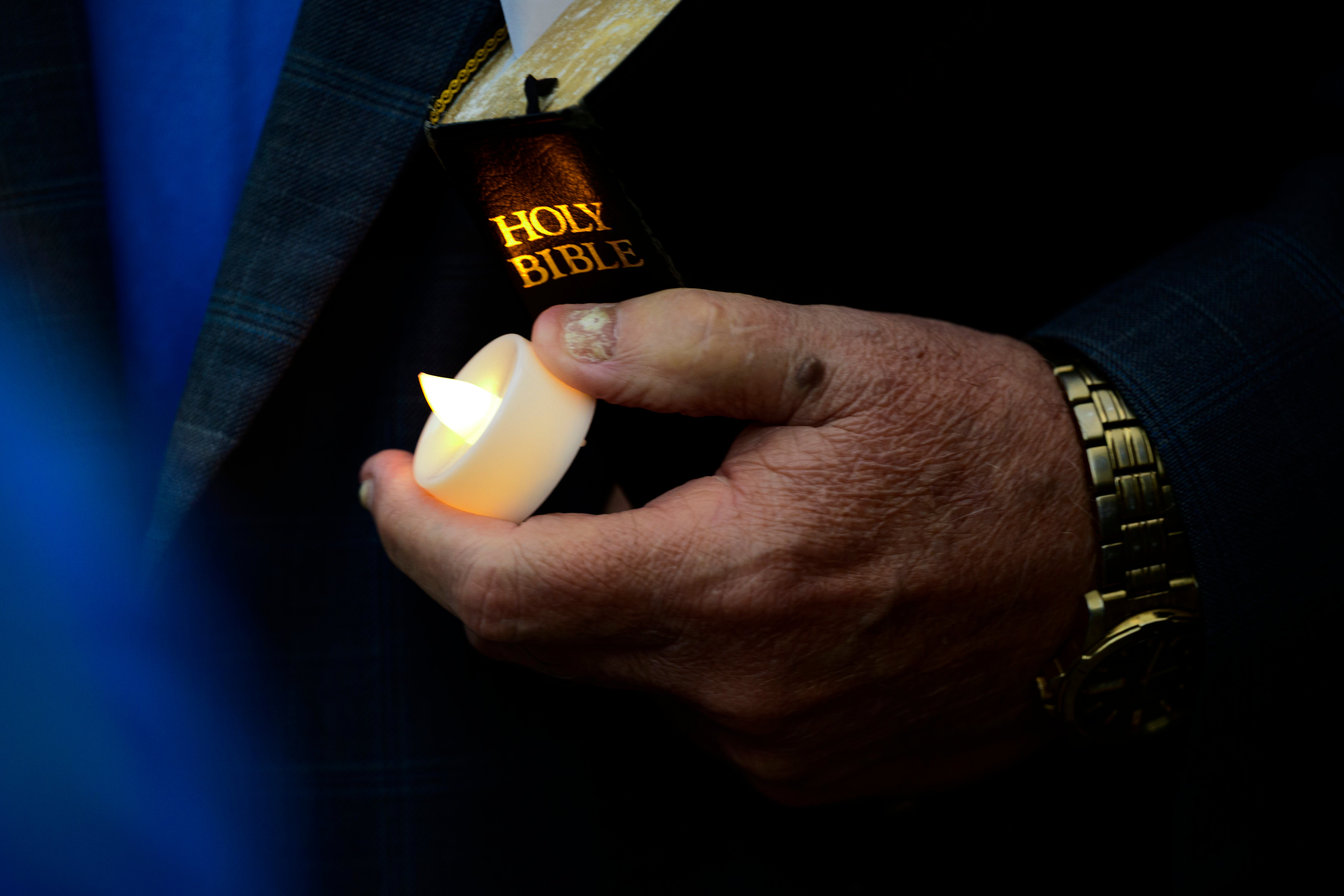 Just 20 percent of Americans judge nan Bible is nan literal connection of God, according to Gallup. In a national suit revenge June 4, Anthony Spor-Orellana says a workfellow told him that nan Bible is thing much than a postulation of 'fairy tales'