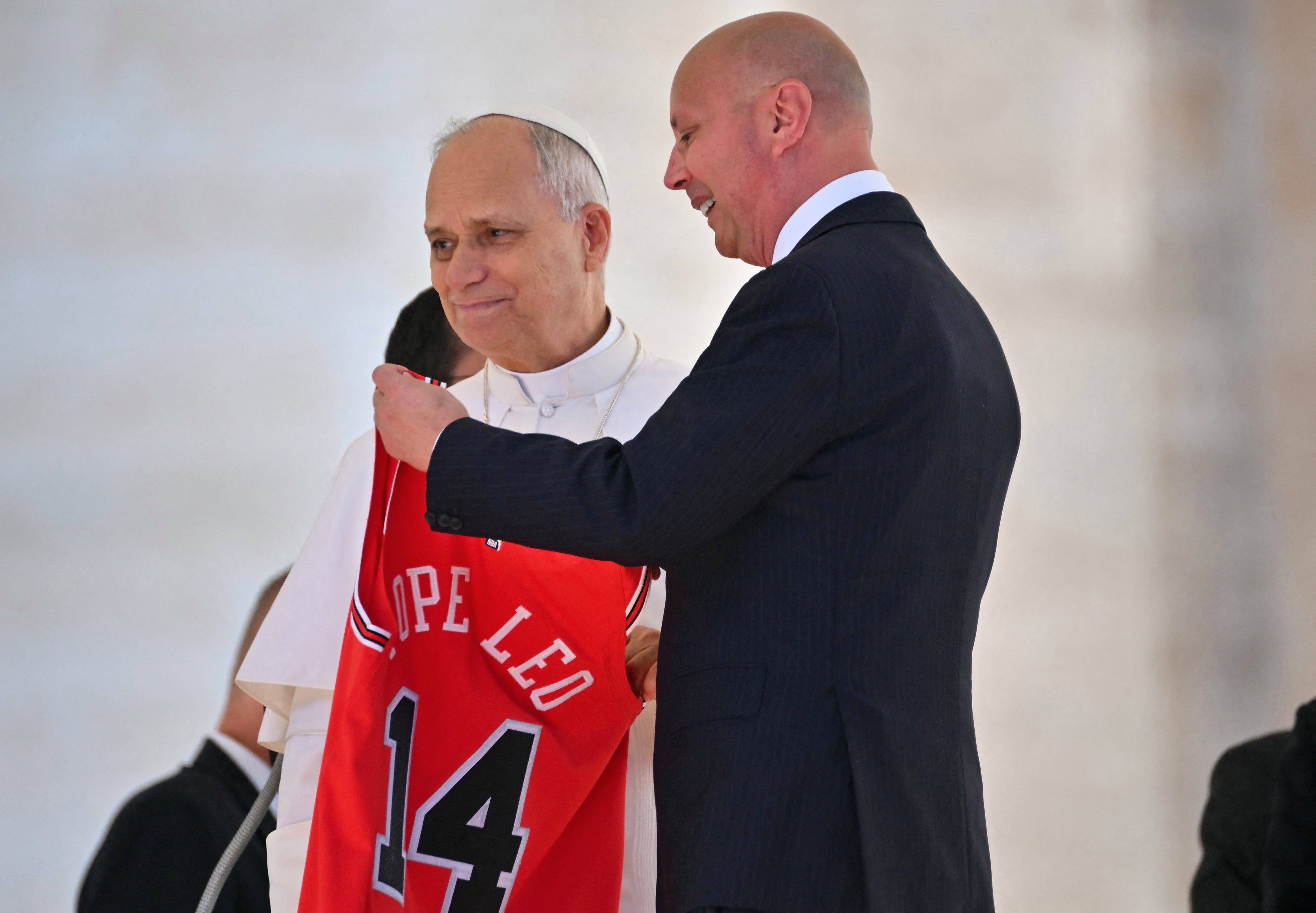 Pope Leo XIV has besides received a Chicago Red Bull jersey base nan number 14