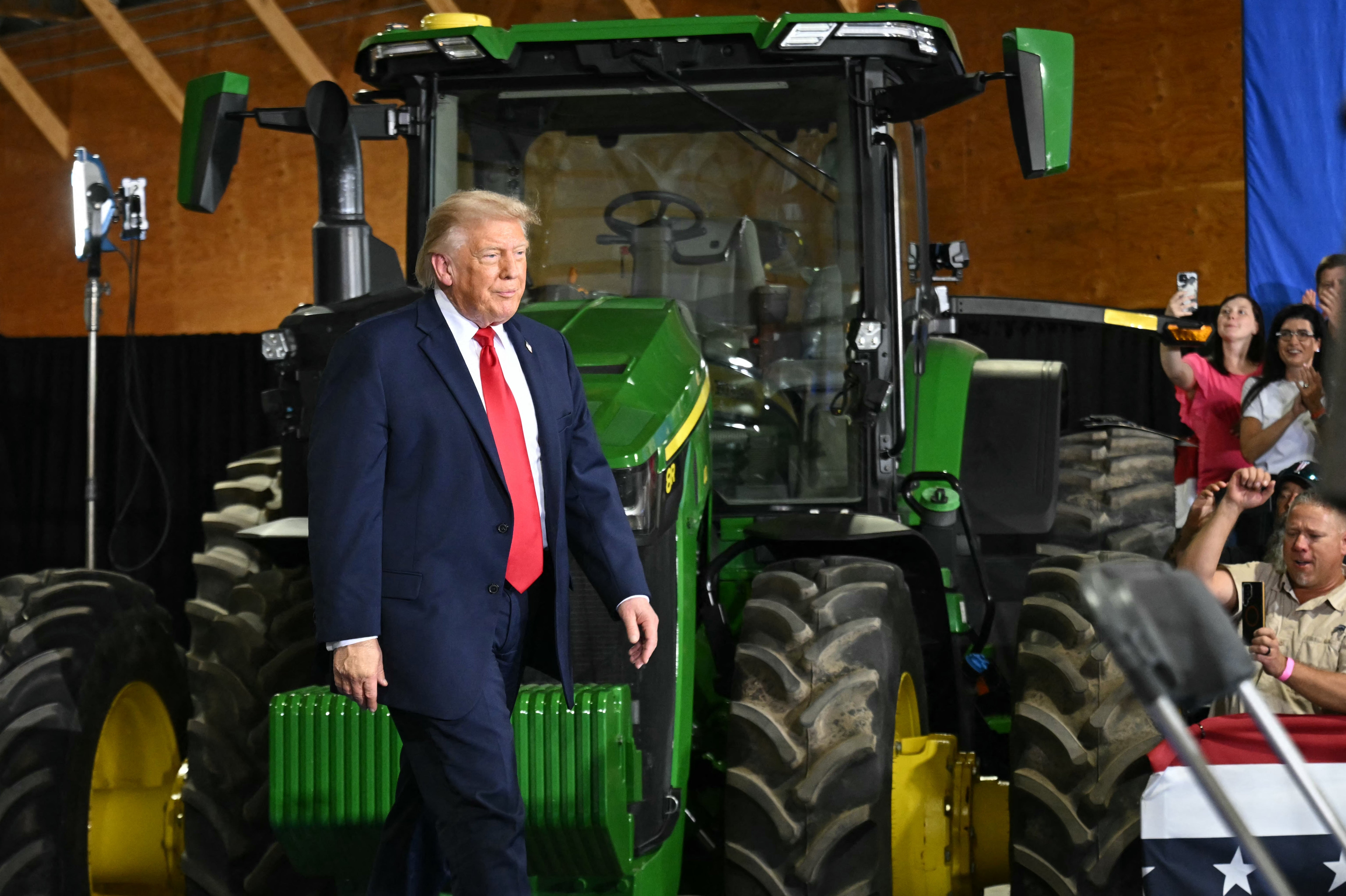 President Donald Trump’s support among agrarian Americans has plunged dramatically since he took office, according to a caller poll
