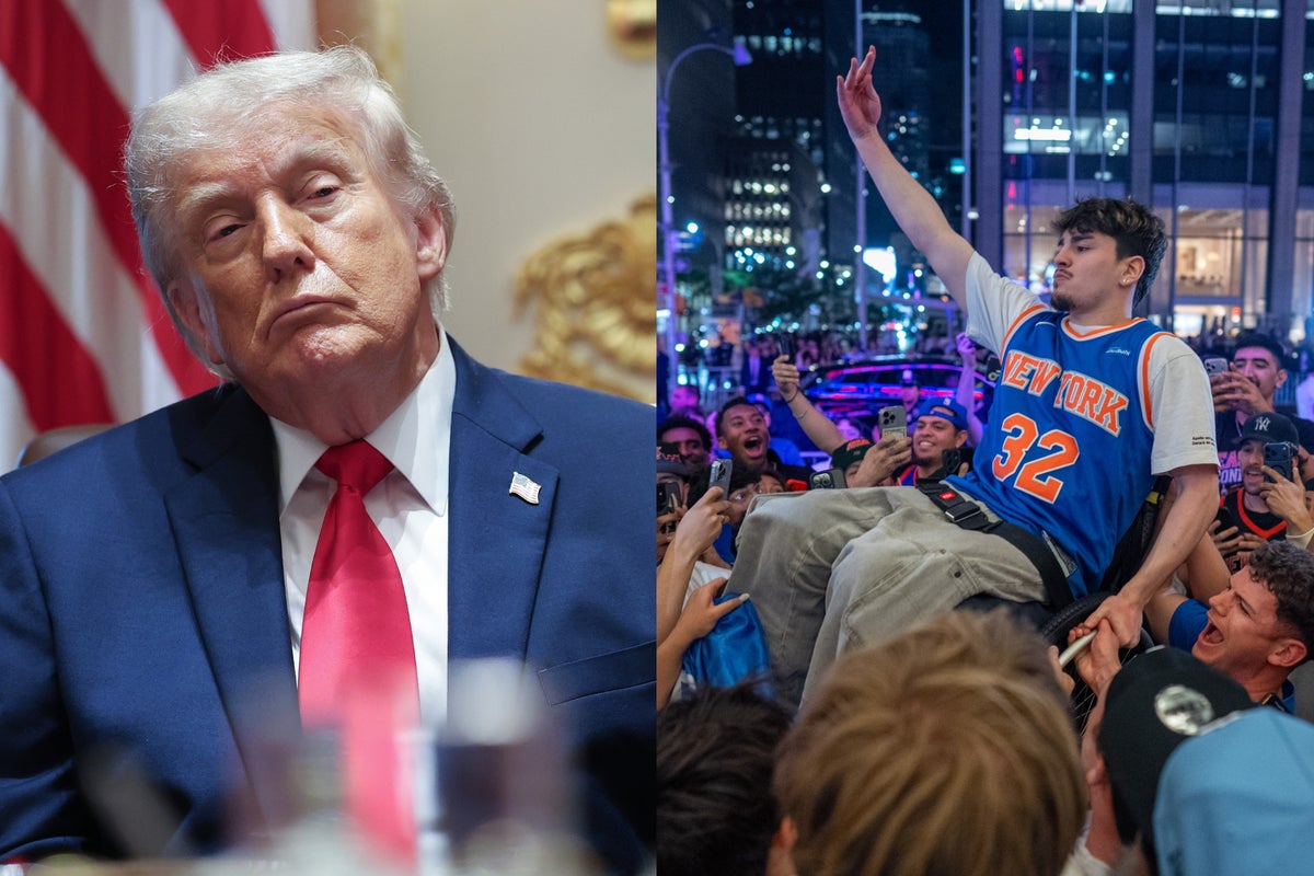 New Yorkers go scorched earth on Trump attendance at Knicks-Spurs Game 3: ‘Selfish weirdo’ New Yorkers go scorched earth on Trump attendance at Knicks-Spurs Game 3: ‘Selfish weirdo’