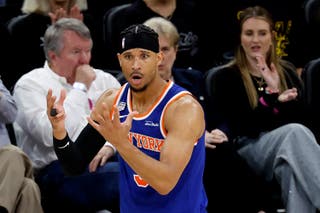 Igrač Knicksa Josh Hart, viđen ovdje tijekom druge utakmice NBA finala, rekao je da bi volio da cijene ulaznica za večerašnju utakmicu 'nisu lude kao što jesu'