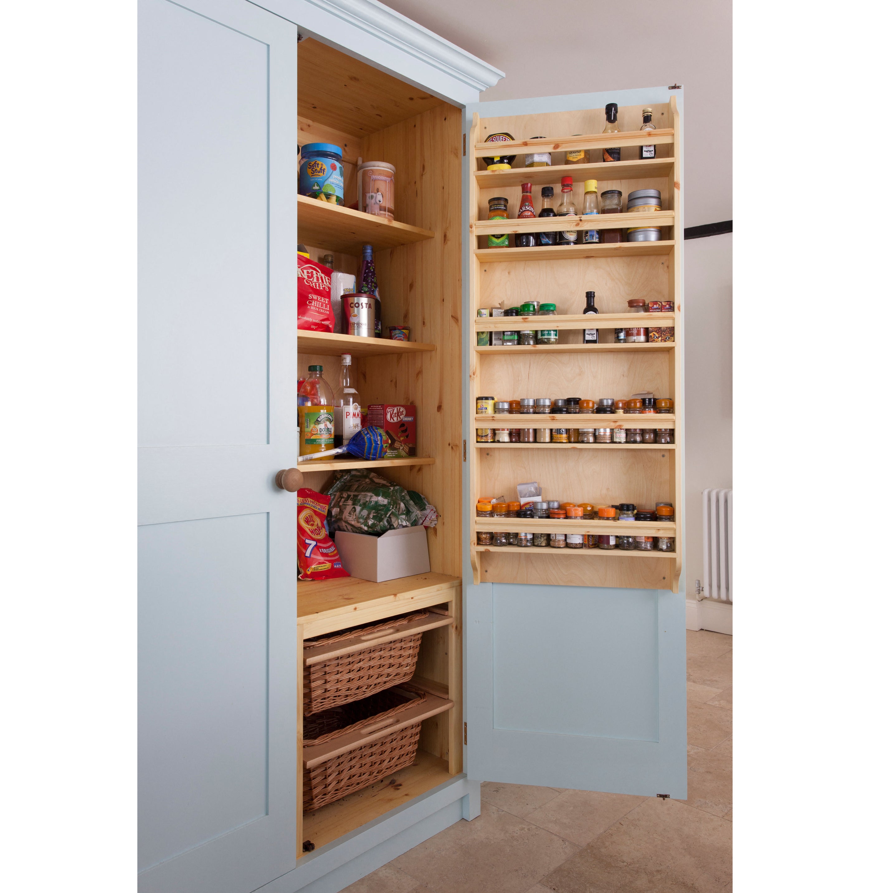 Pantry cupboard in modern painted kitchen (Alamy/PA)