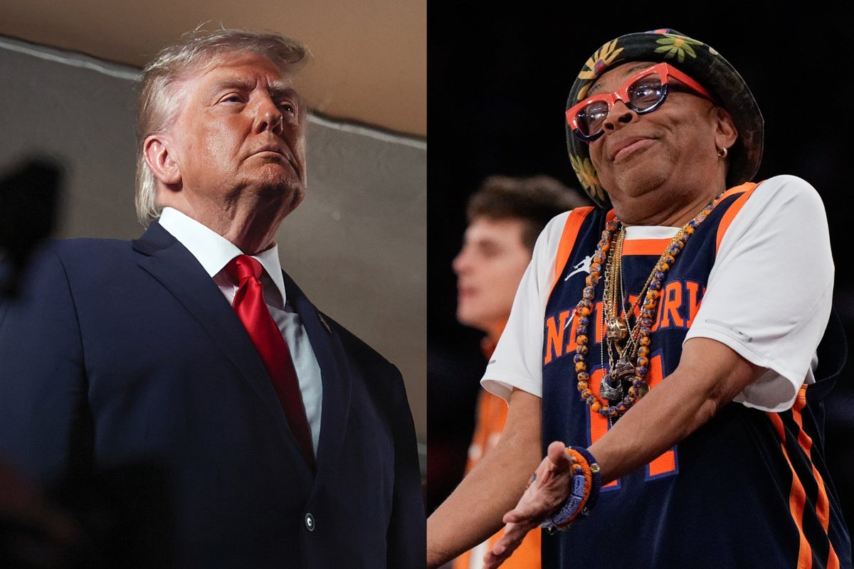 Spike Lee takes subtle dig at Trump with Knicks jersey as president watches Game 3 defeat Spike Lee takes subtle dig at Trump with Knicks jersey as president watches Game 3 defeat