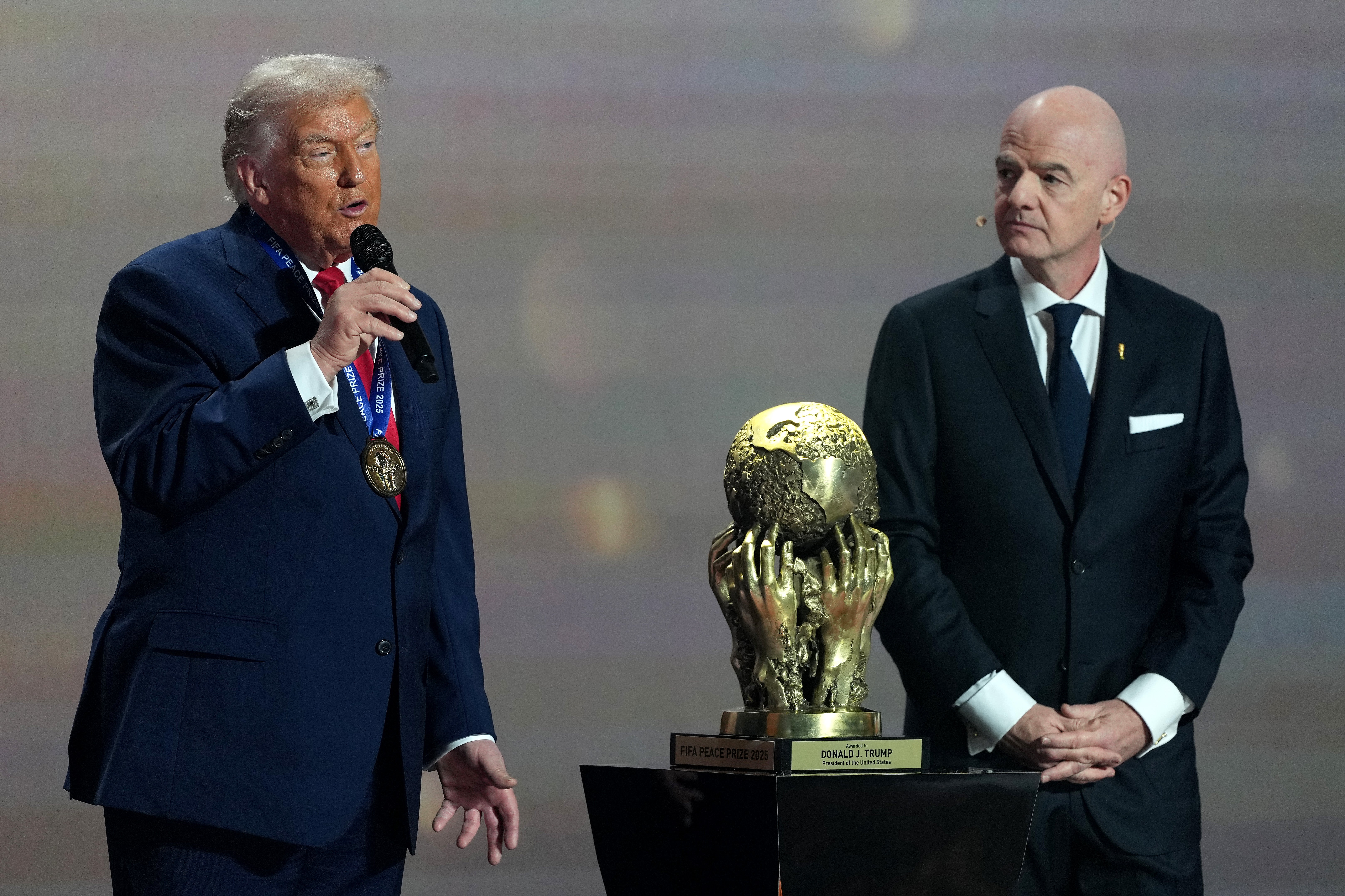 Donald Trump receives FIFA’s inaugural bid grant astatine nan Kennedy Center successful 2025