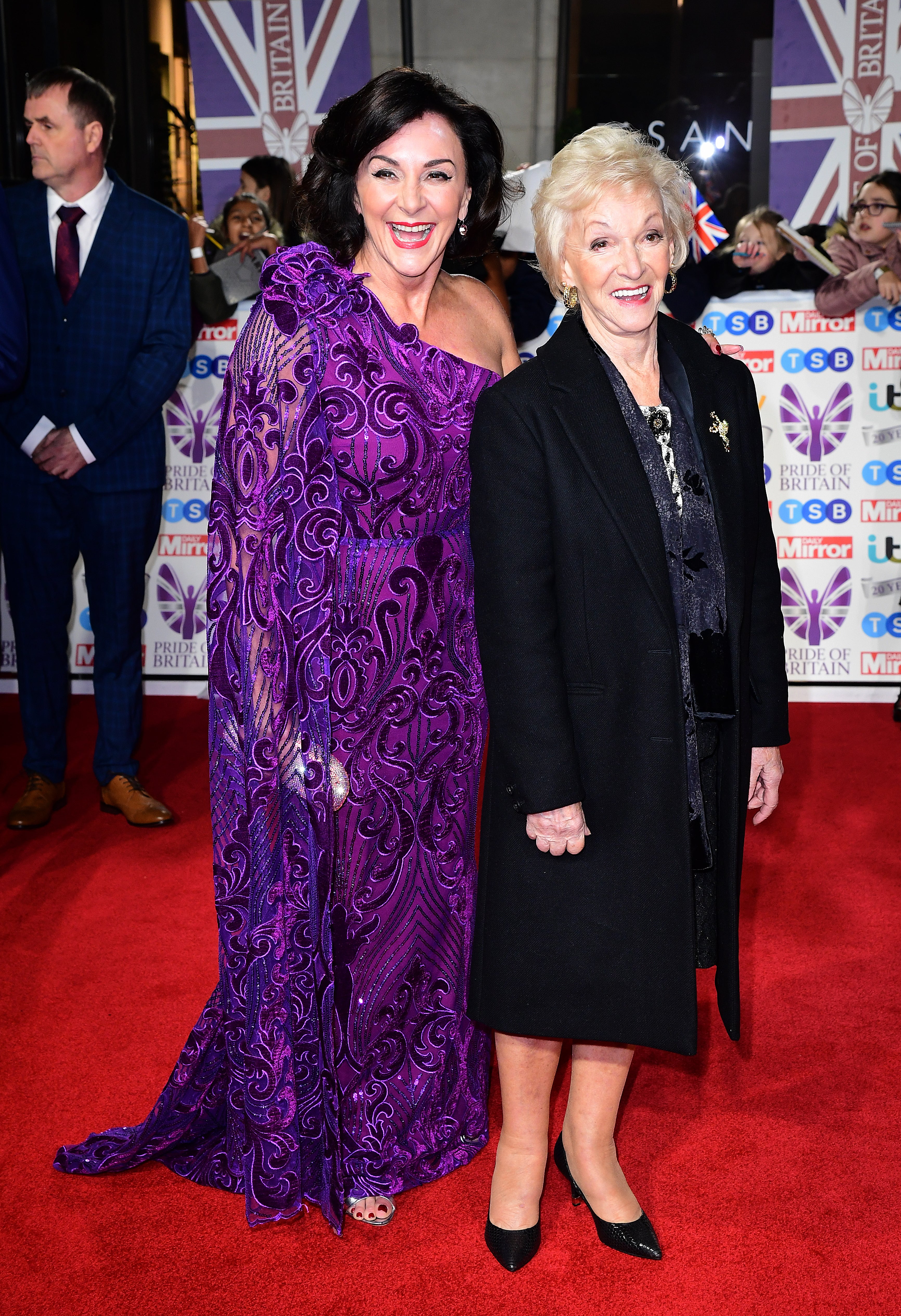 Shirley Ballas and Audrey Rich arriving for the Pride of Britain Awards held at the The Grosvenor House Hotel, London in 2019 (Ian West/PA)