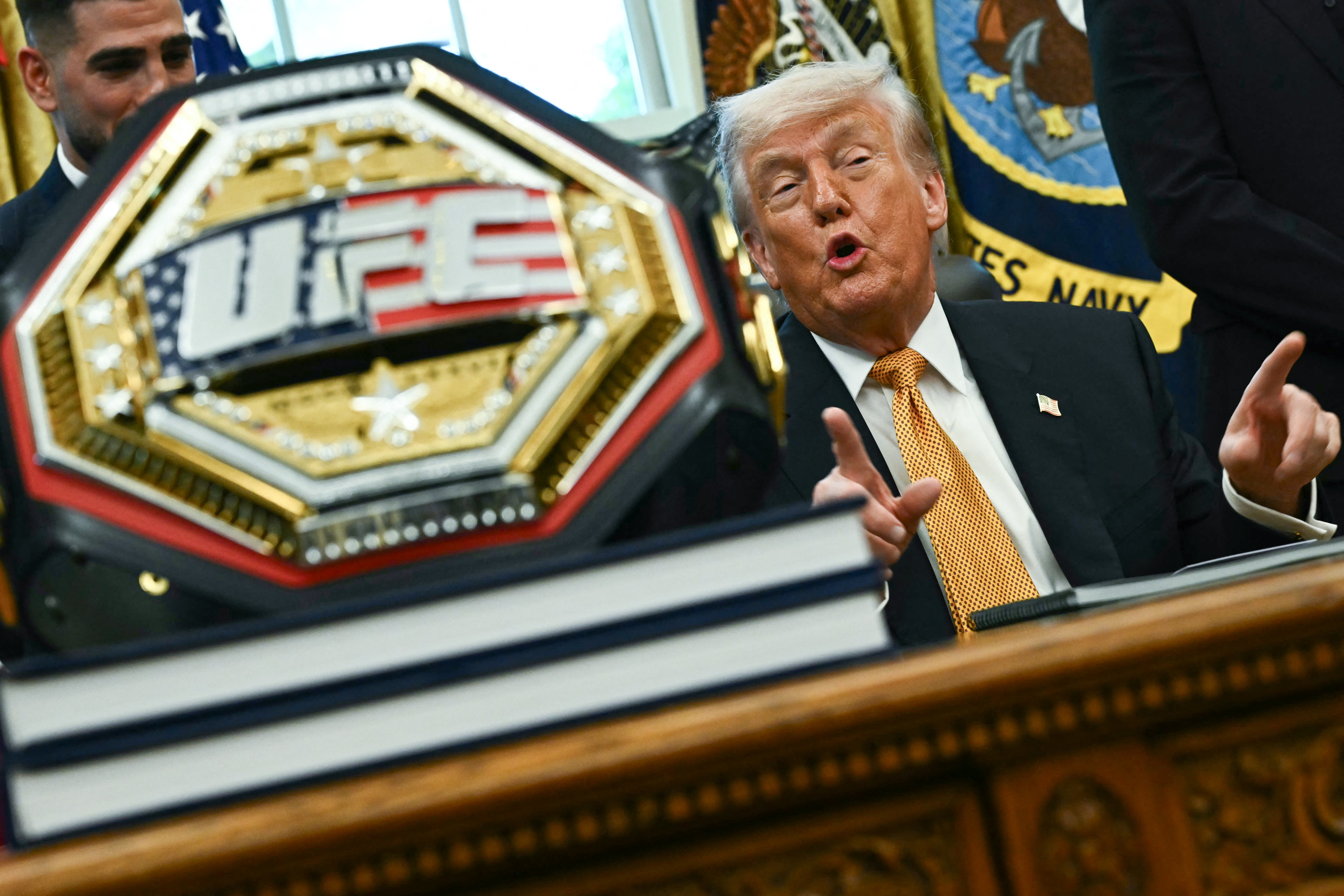 Trump is hosting a UFC conflict connected nan White House section this Sunday