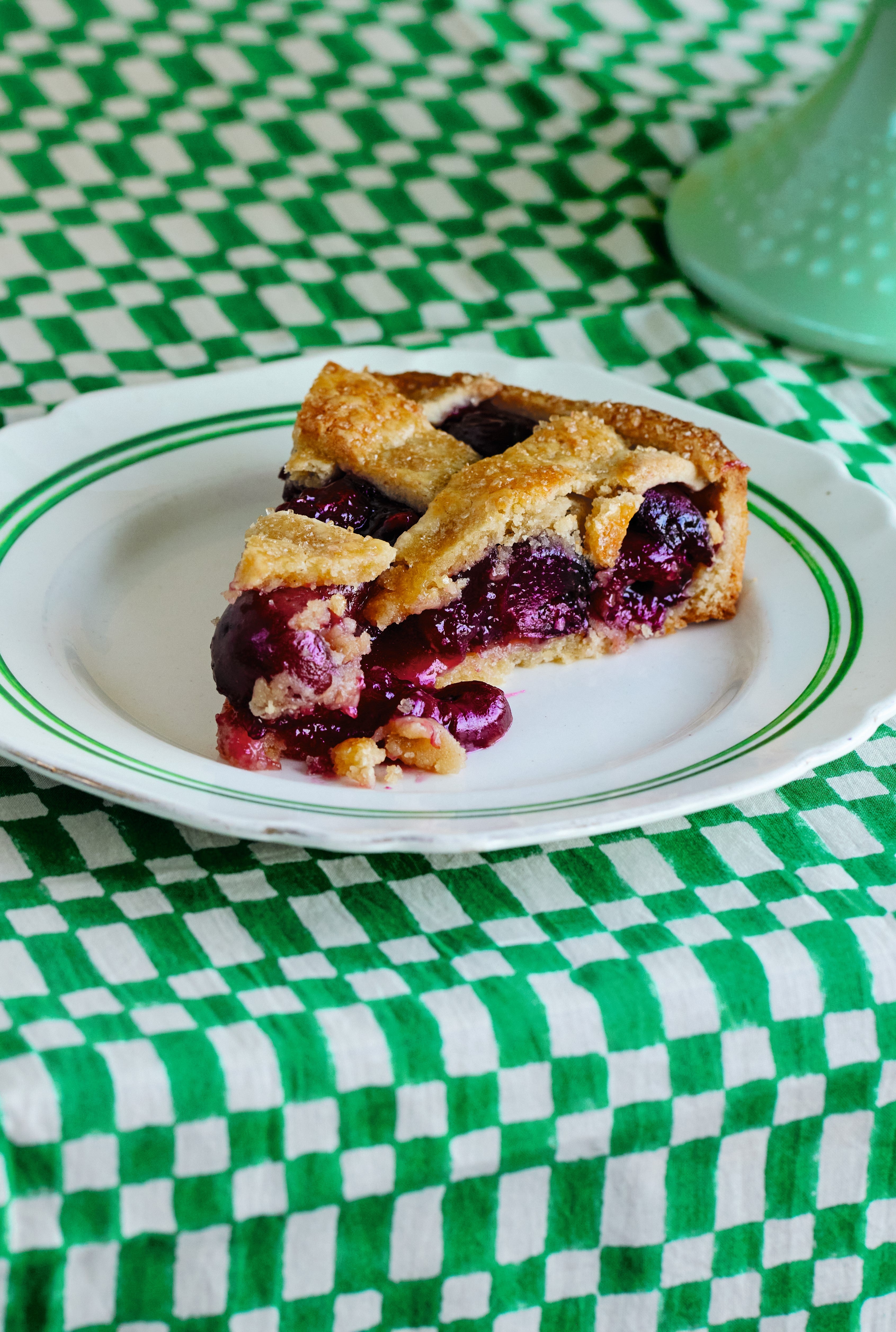 Fresh cherries have a frustratingly short season and all the more reason to make pie