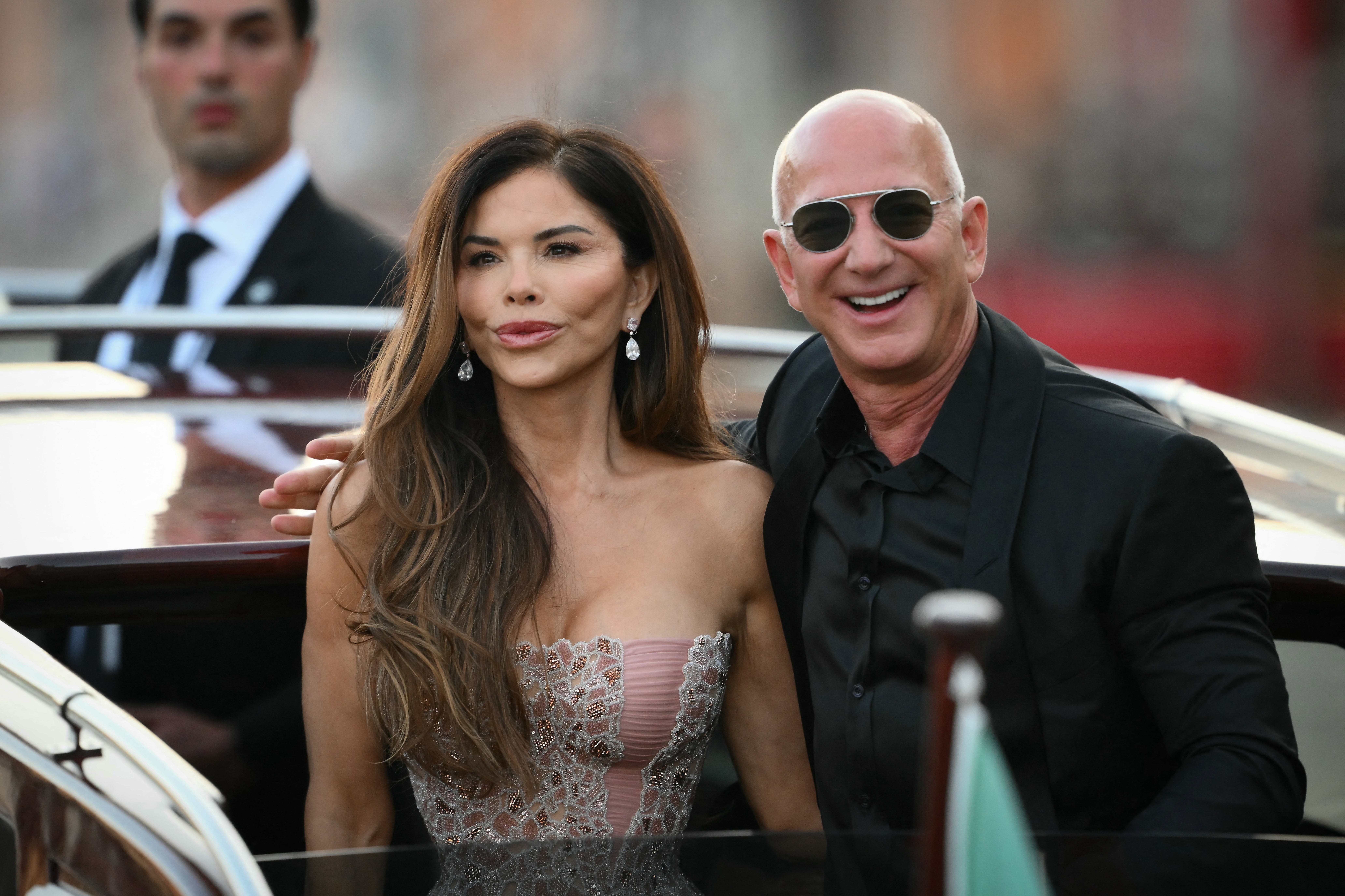 Bezos and woman Lauren Sanchez Bezos time off nan Aman Hotel connected nan 3rd time of their wedding festivities successful Venice, Italy, connected June 28, 2025