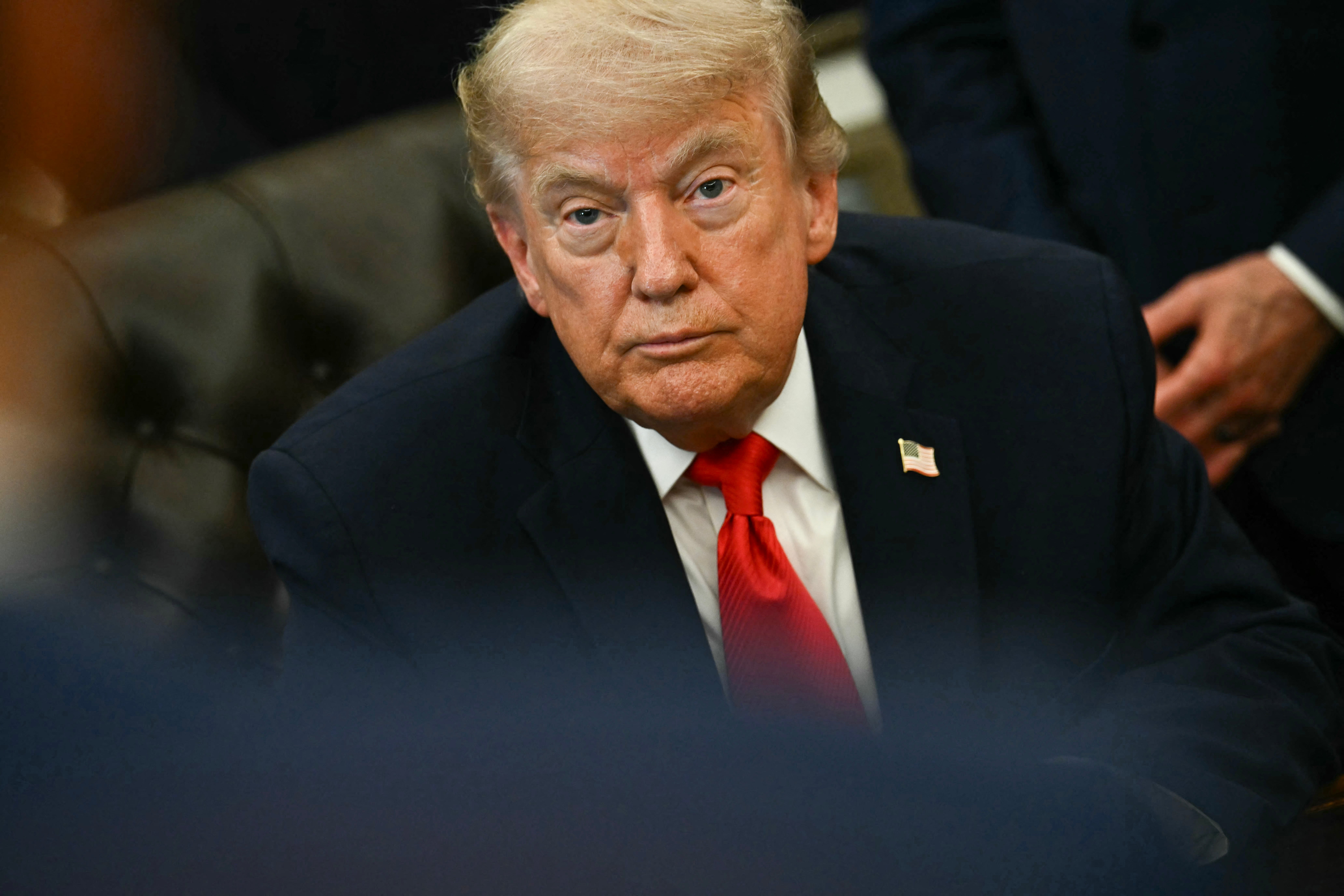 Trump speaks earlier signing a proclamation successful nan Oval Office of nan White House