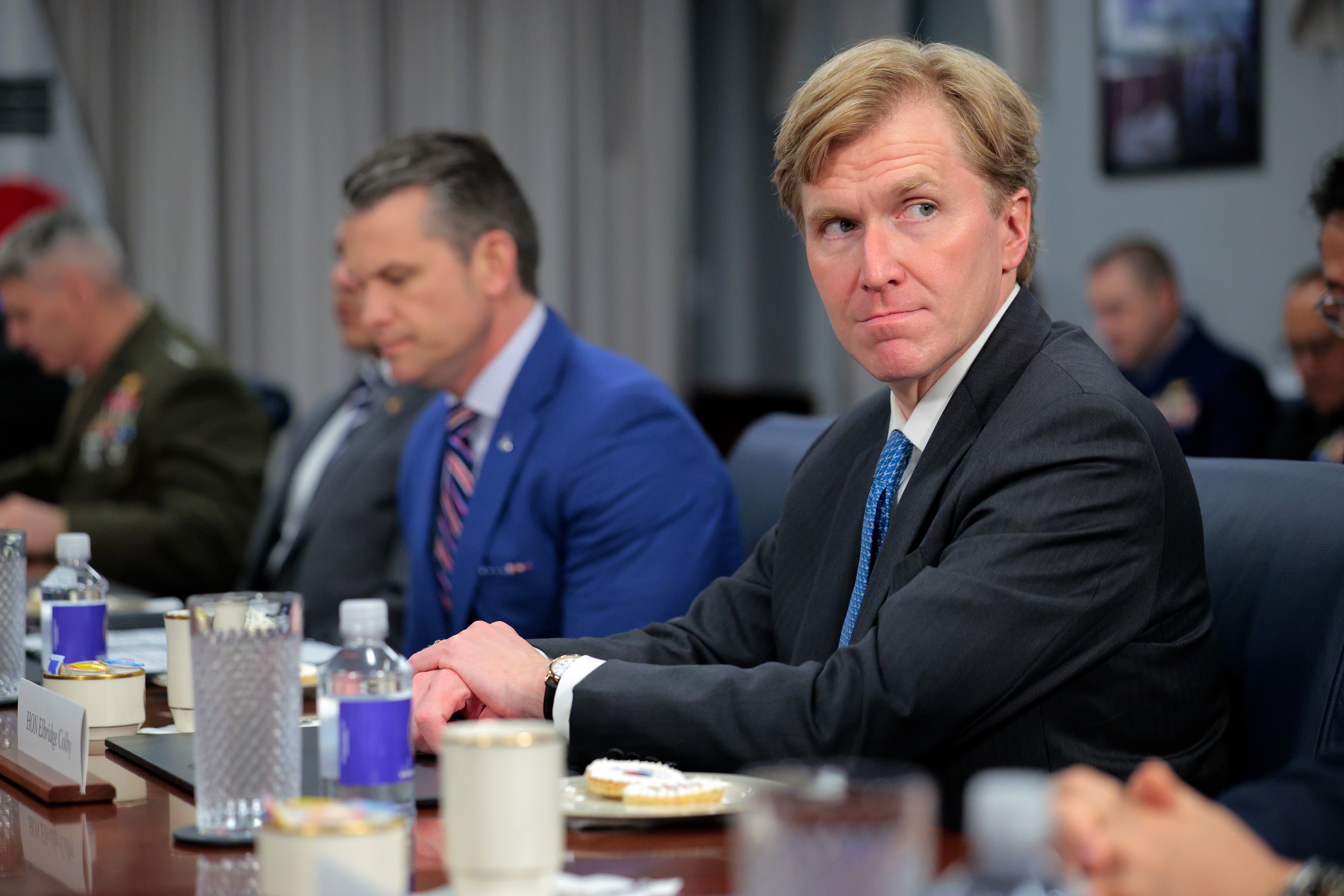Invoking nan alleged "Donroe Doctrine" — a play connected Trump's sanction — successful nan Peruvian metropolis of Cusco, Pentagon argumentation main Elbridge Colby, shown here, explained a melodramatic argumentation shift