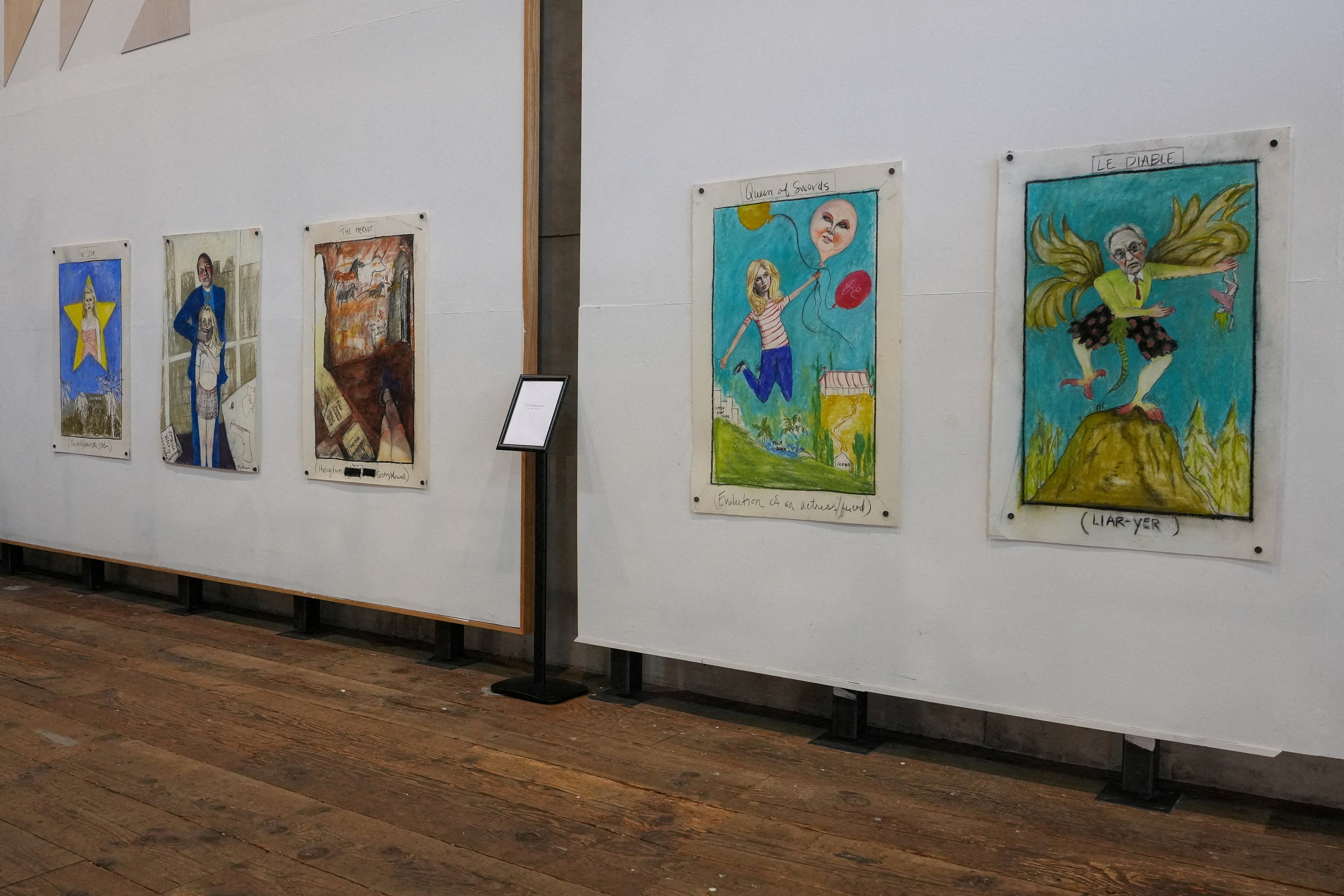 The accumulation besides showcases paintings by Maria Farmer, 1 of nan victims of Epstein’s intersexual abuse