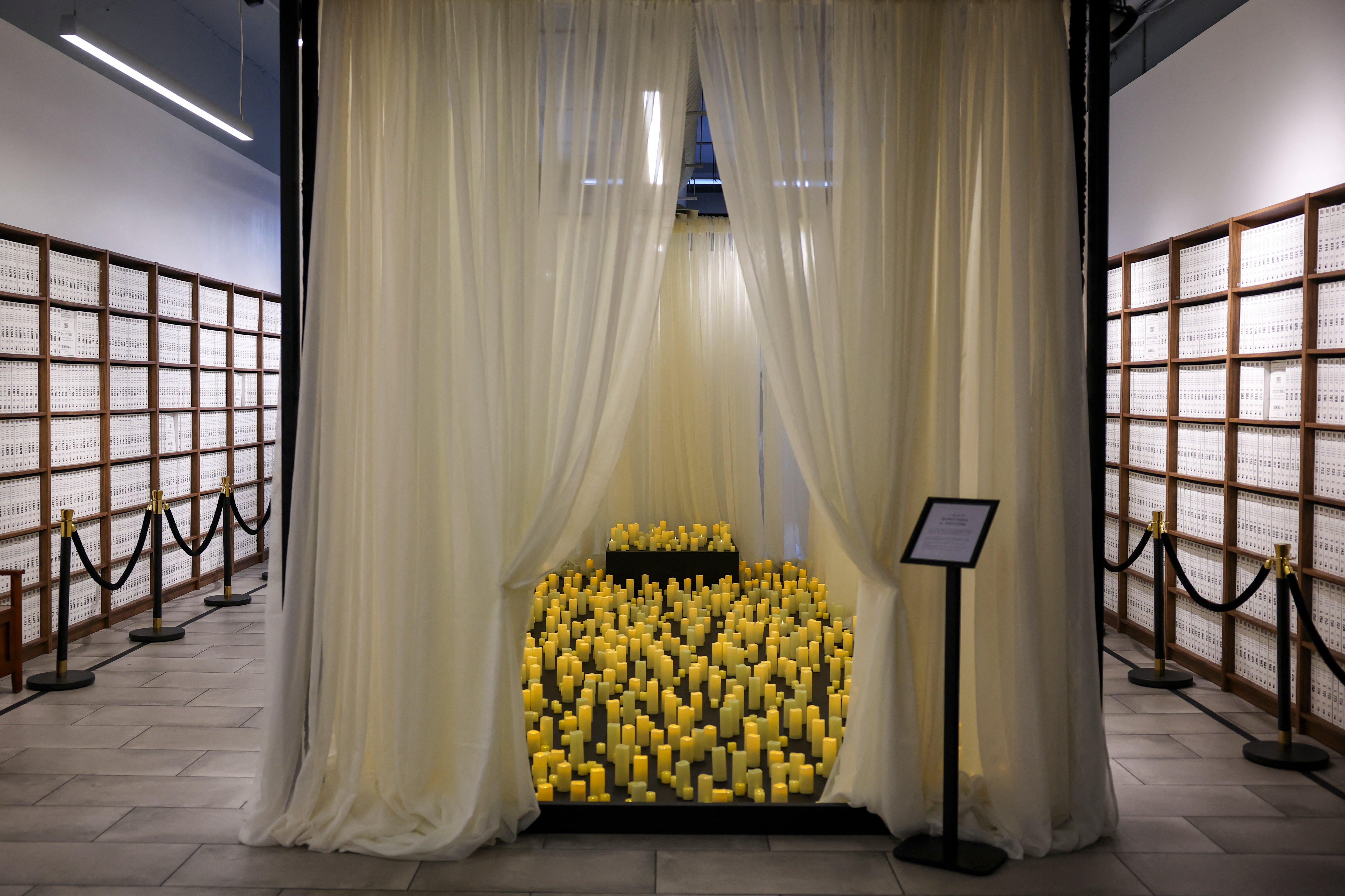 The roadshow besides features 1,400 candles connected show to symbolize each of nan precocious pedophile’s victims
