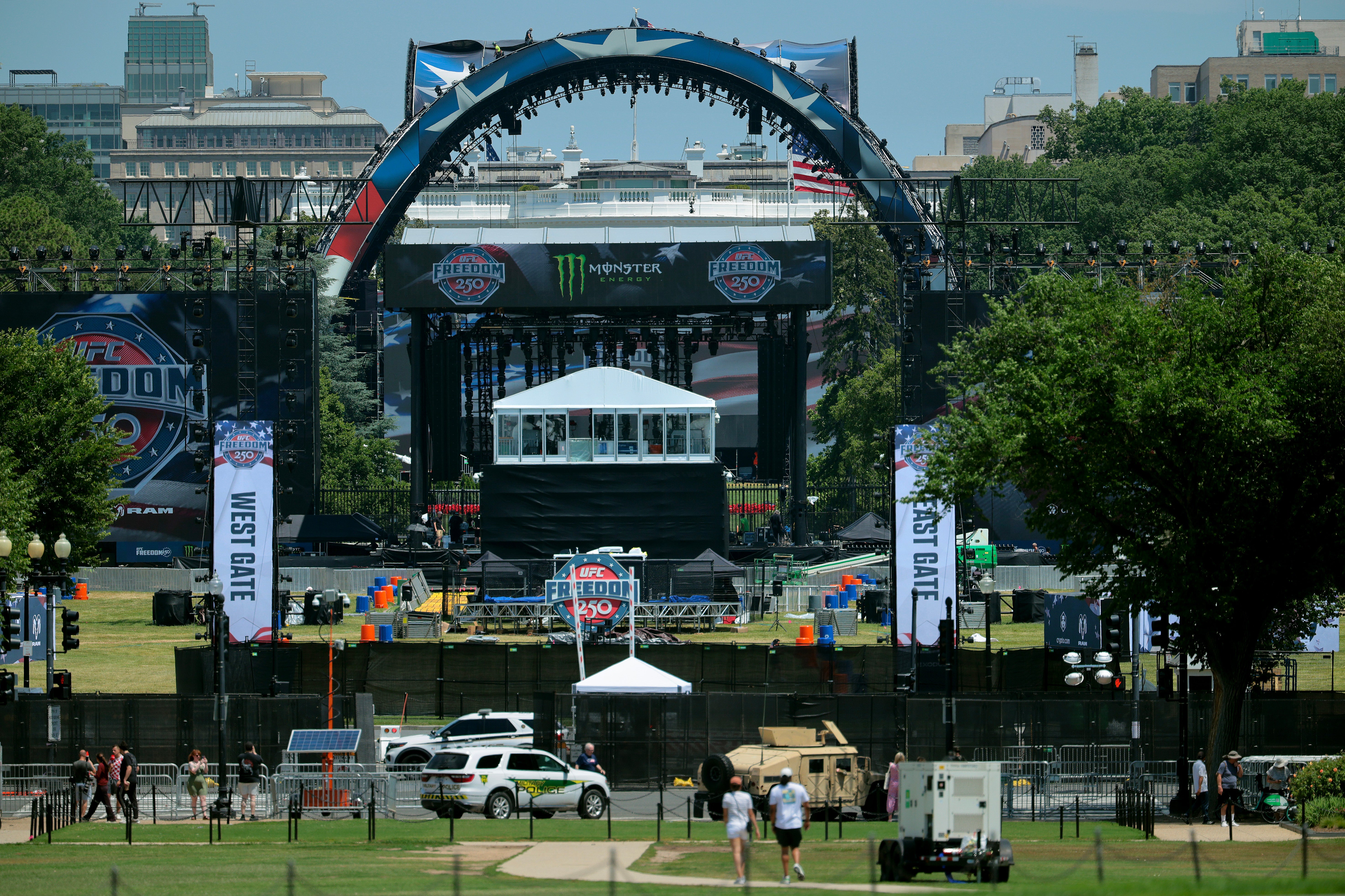 Another of nan president’s signature projects, a planned UFC conflict astatine nan White House, will return spot connected Sunday