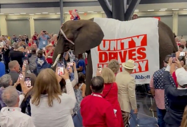 ‘they Did It Again’: Texas Gop Brings A Real Elephant To A Convention - As People Believe Another Simpsons Prediction Has Been Fulfilled