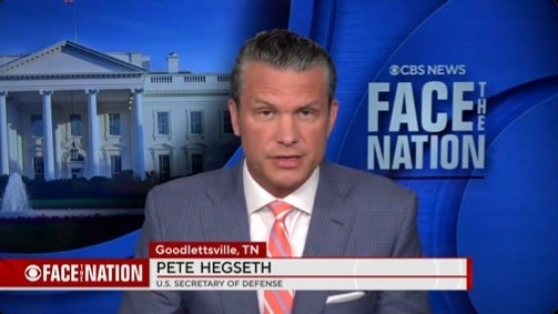 Pete Hegseth claimed Sunday that plans to spot nan Iran ceasefire hold signed were connected track