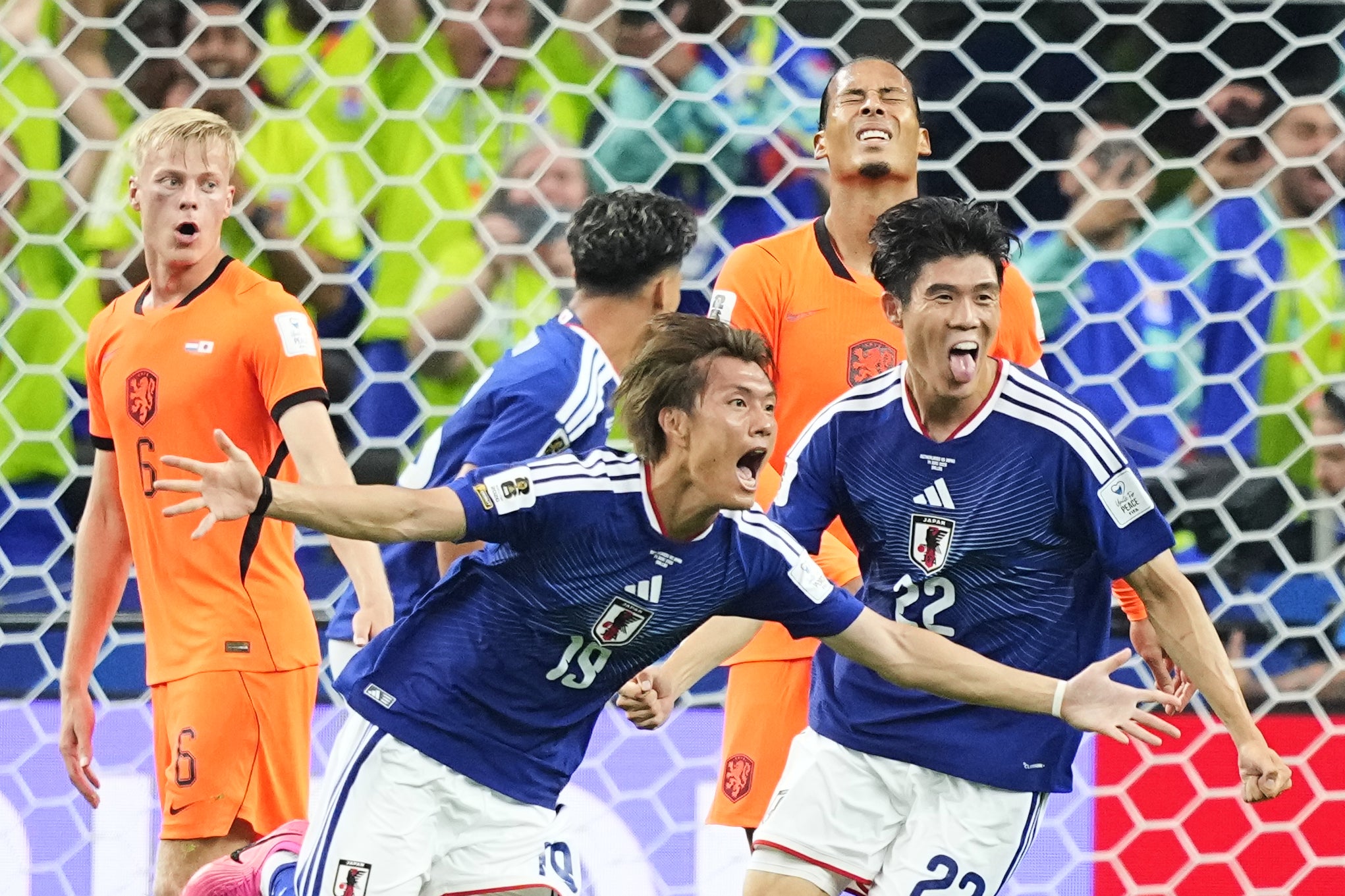 Japan dig deep to rescue point in World Cup opener against the Netherlands