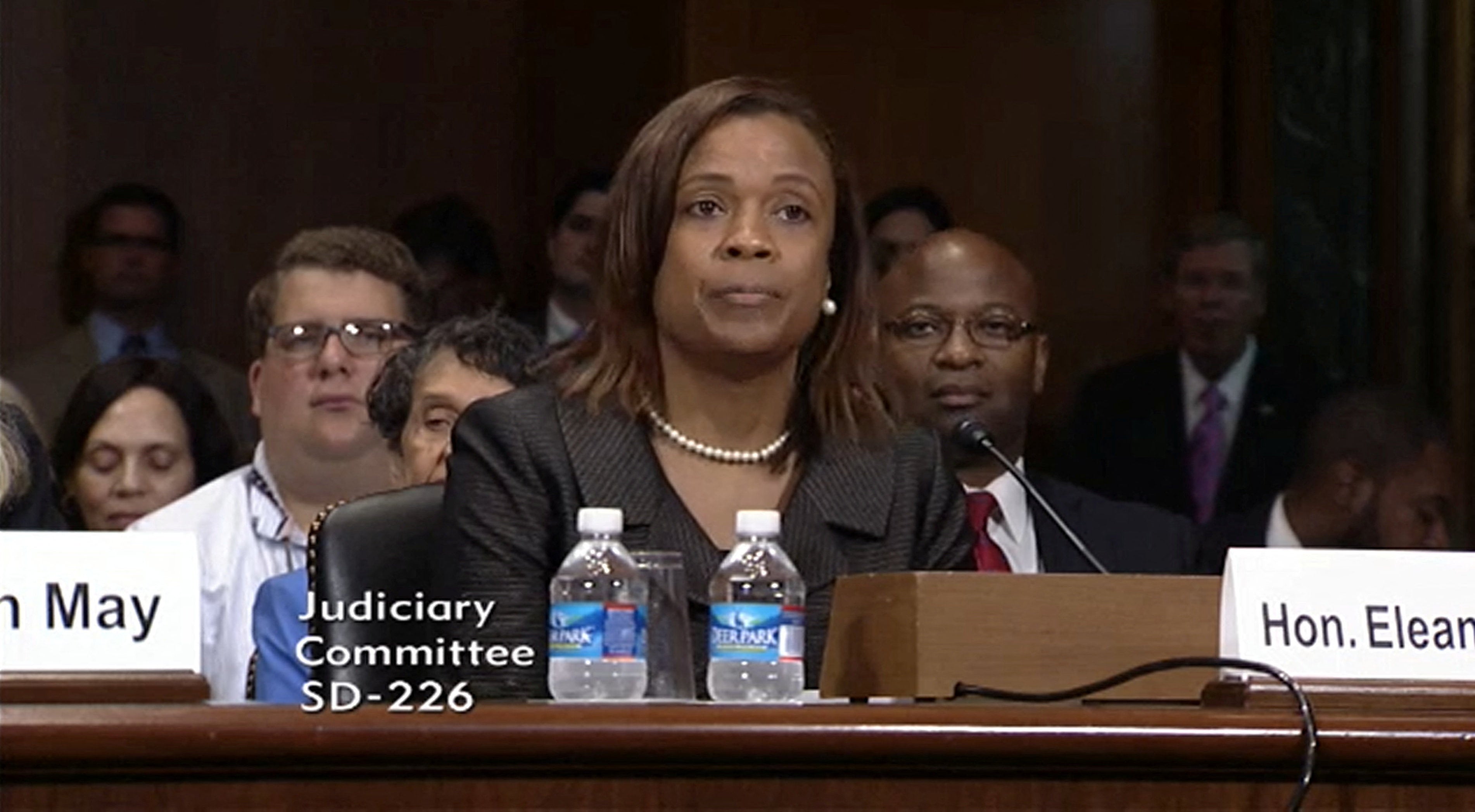 U.S. District Judge Eleanor Ross appears earlier nan U.S. Senate Judiciary Committee successful Washington, D.C., for a proceeding connected her judicial information connected May 13, 2014