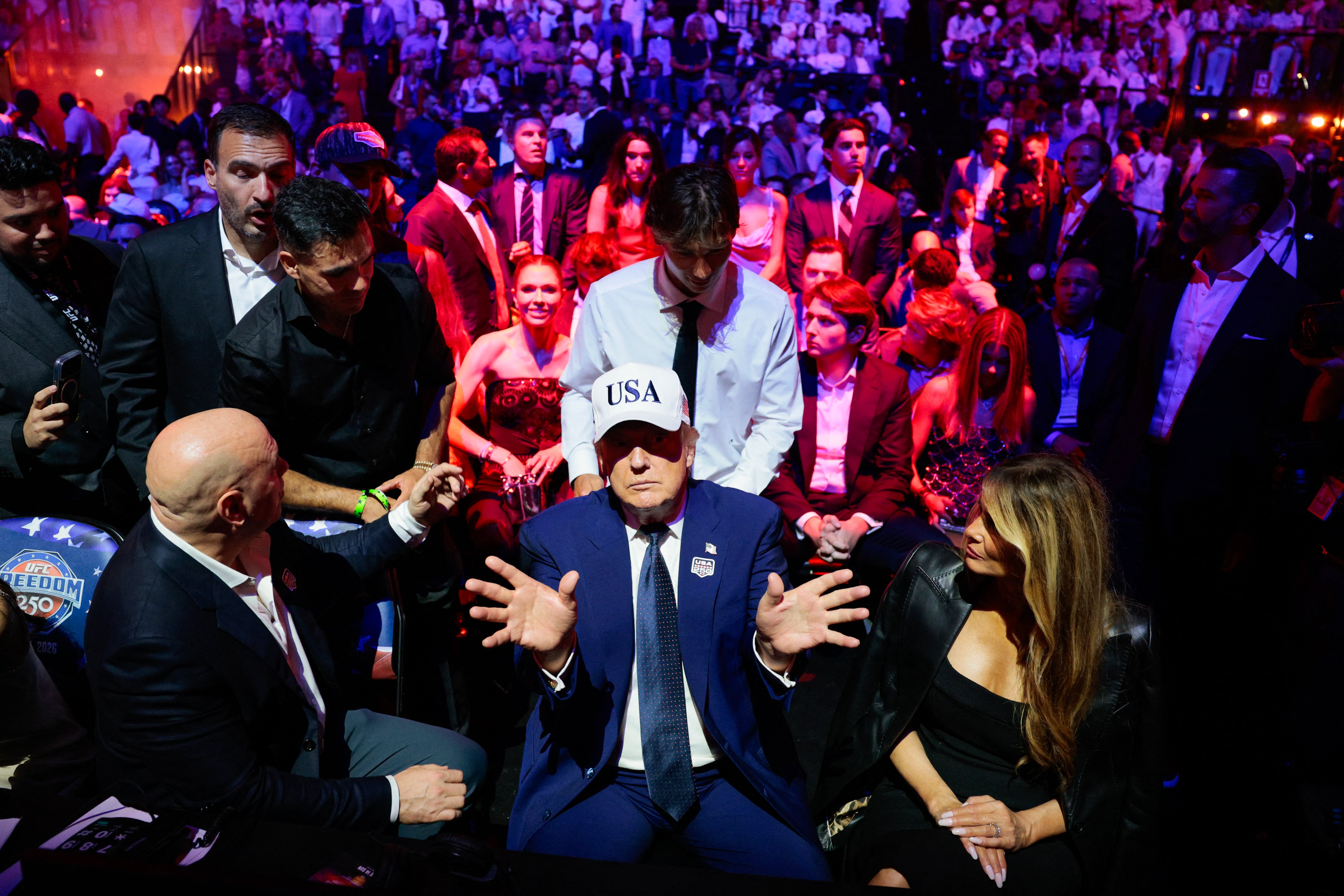 The president started disconnected nan nighttime energetic, but was later accused of falling dormant during proceedings — thing that seems to person happened astatine a fewer events lately