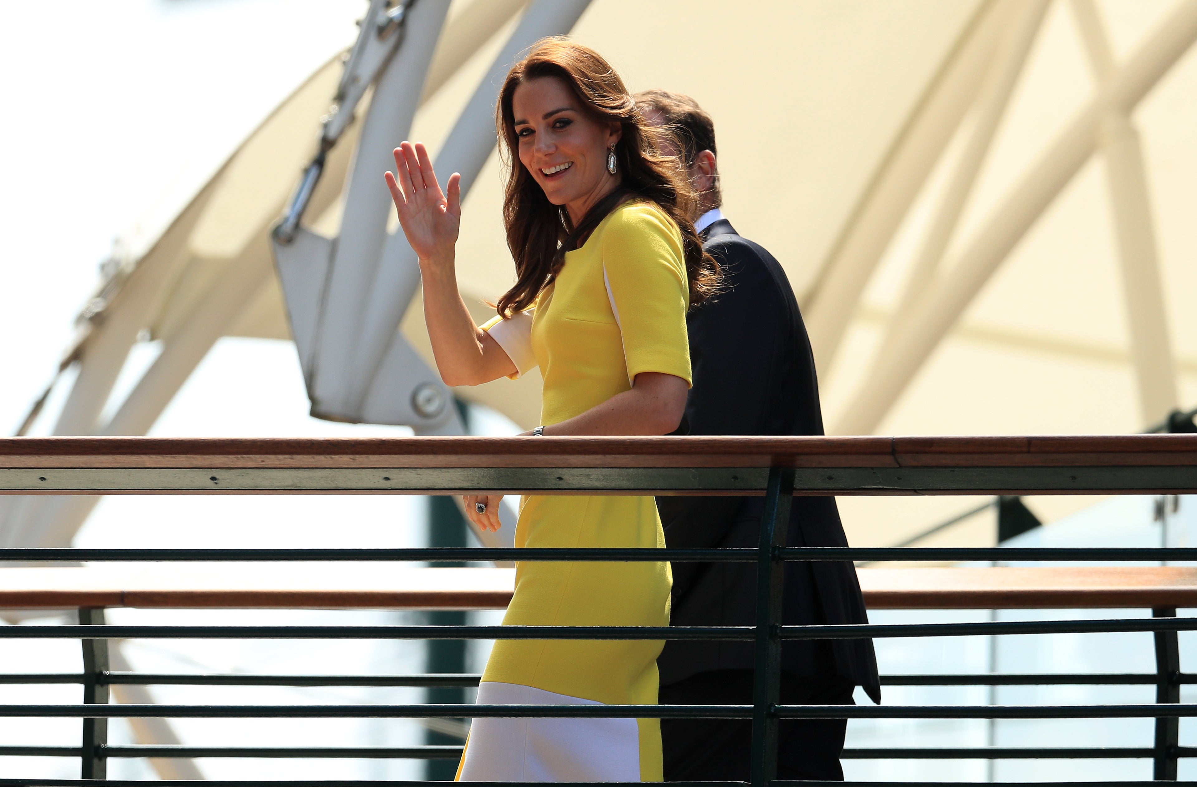 Kate wore one of her go-to designers in 2016