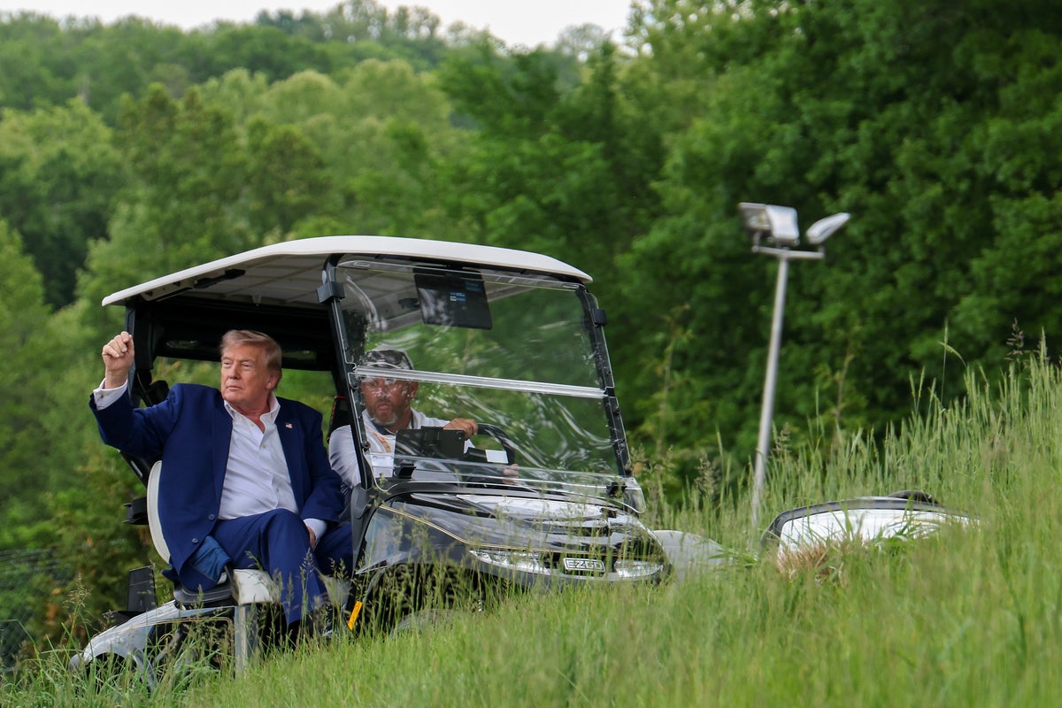 Presidents have long used Camp David as a retreat, often hosting foreign leaders at the site. During his tenure as commander-in-chief, President George W. Bush hosted then-British Prime Minister Tony Blair (AFP/Getty)