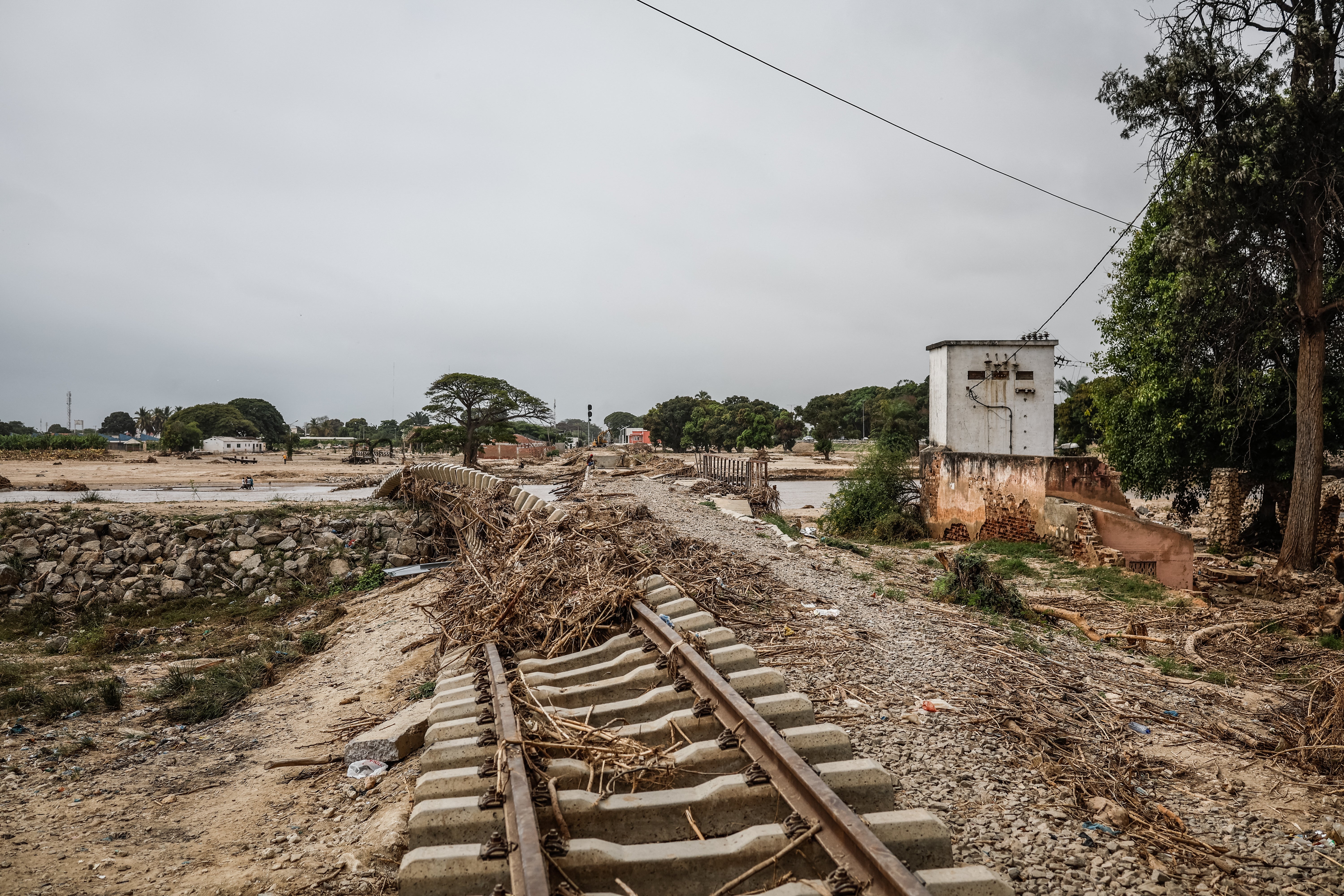 A wide position of harm to nan Lobito Atlantic Railway pursuing dense floods successful April 2026
