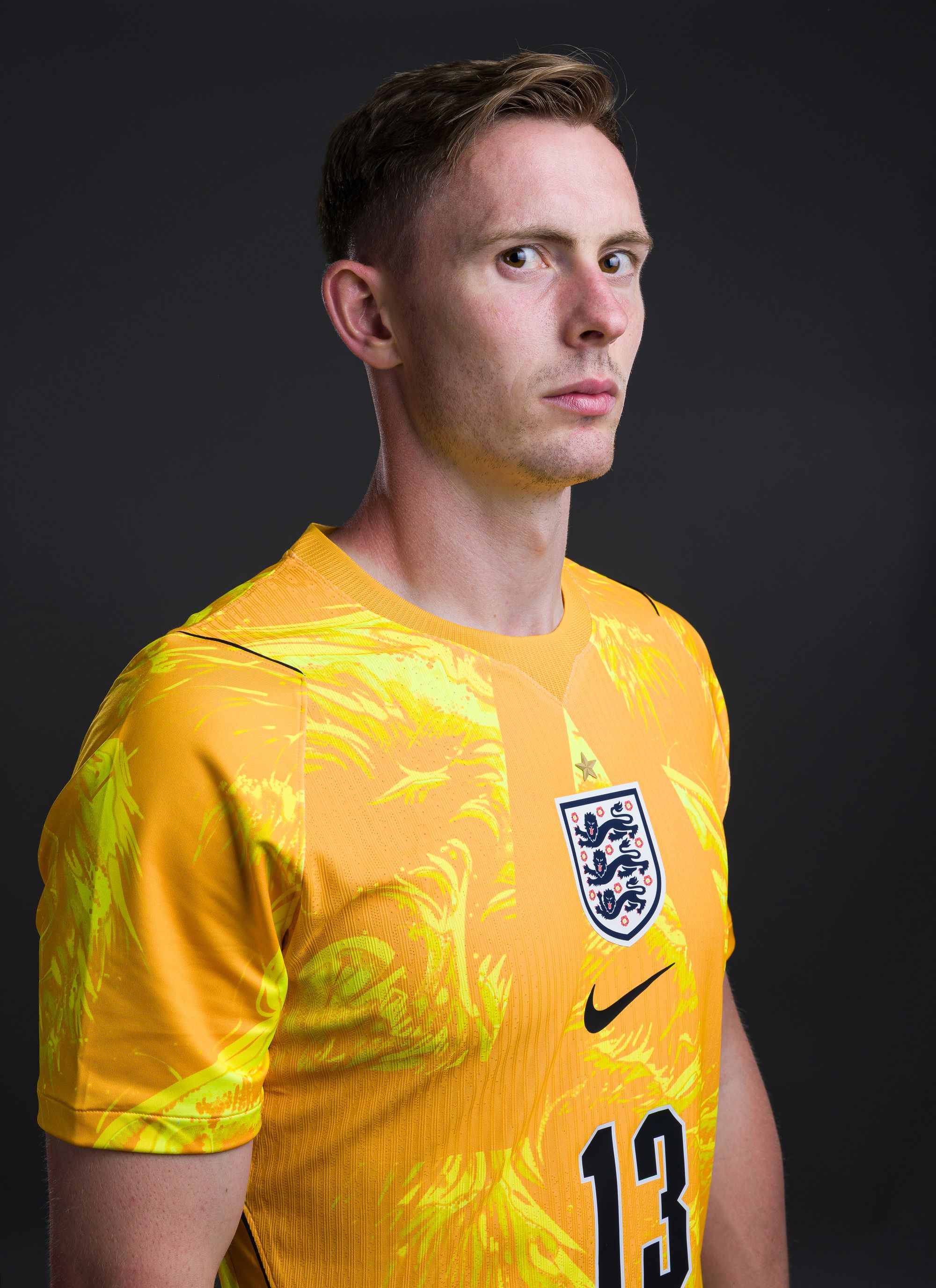 Back-up goalkeeper Dean Henderson poses with a slightly disquieting look