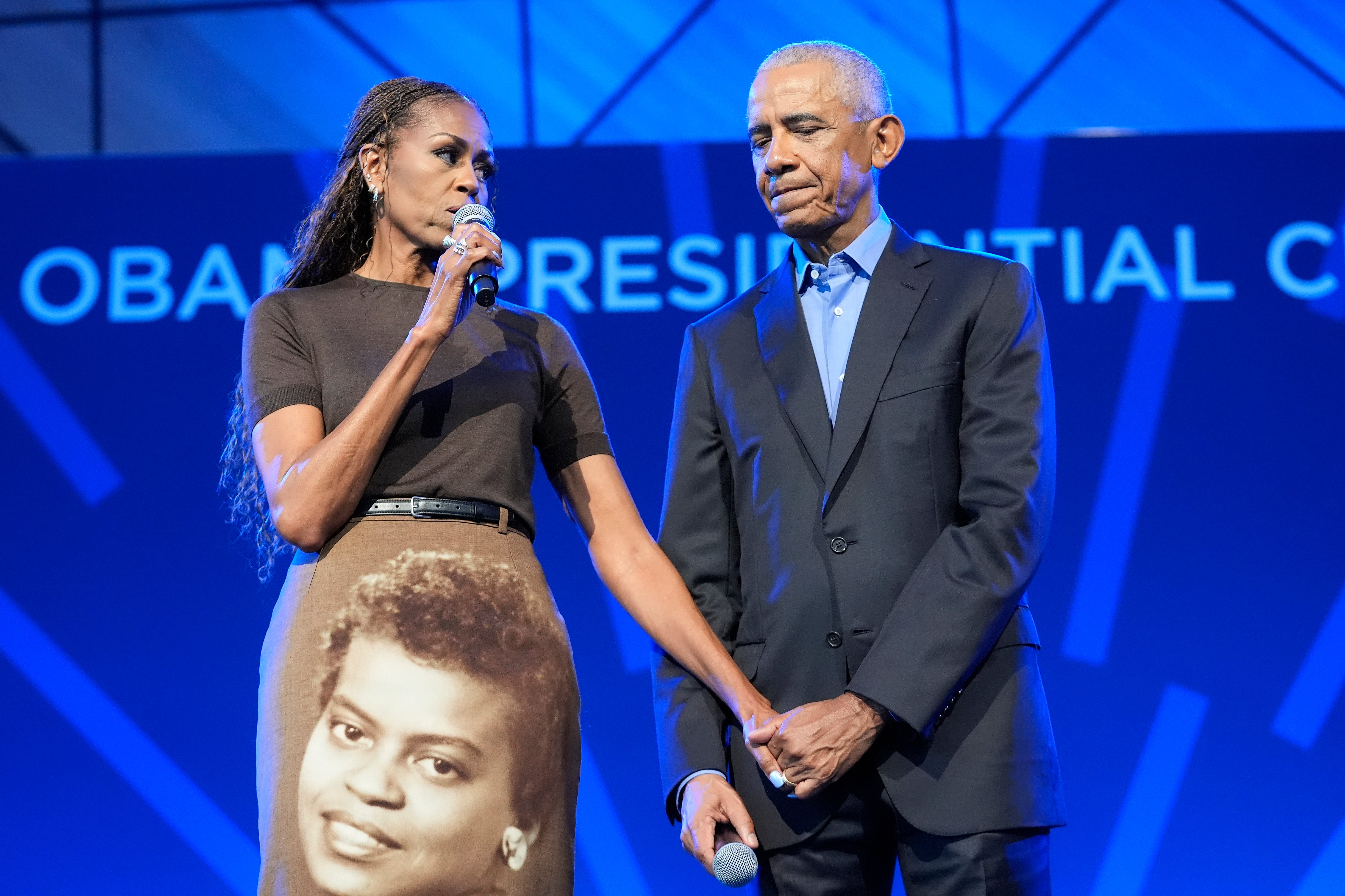 That shooting happened on Juneteenth, a holiday that celebrates the end of slavery in the U.S. Earlier Friday, former President Barack Obama and former first lady Michelle Obama welcomed the first visitors to his presidential center on the South Side