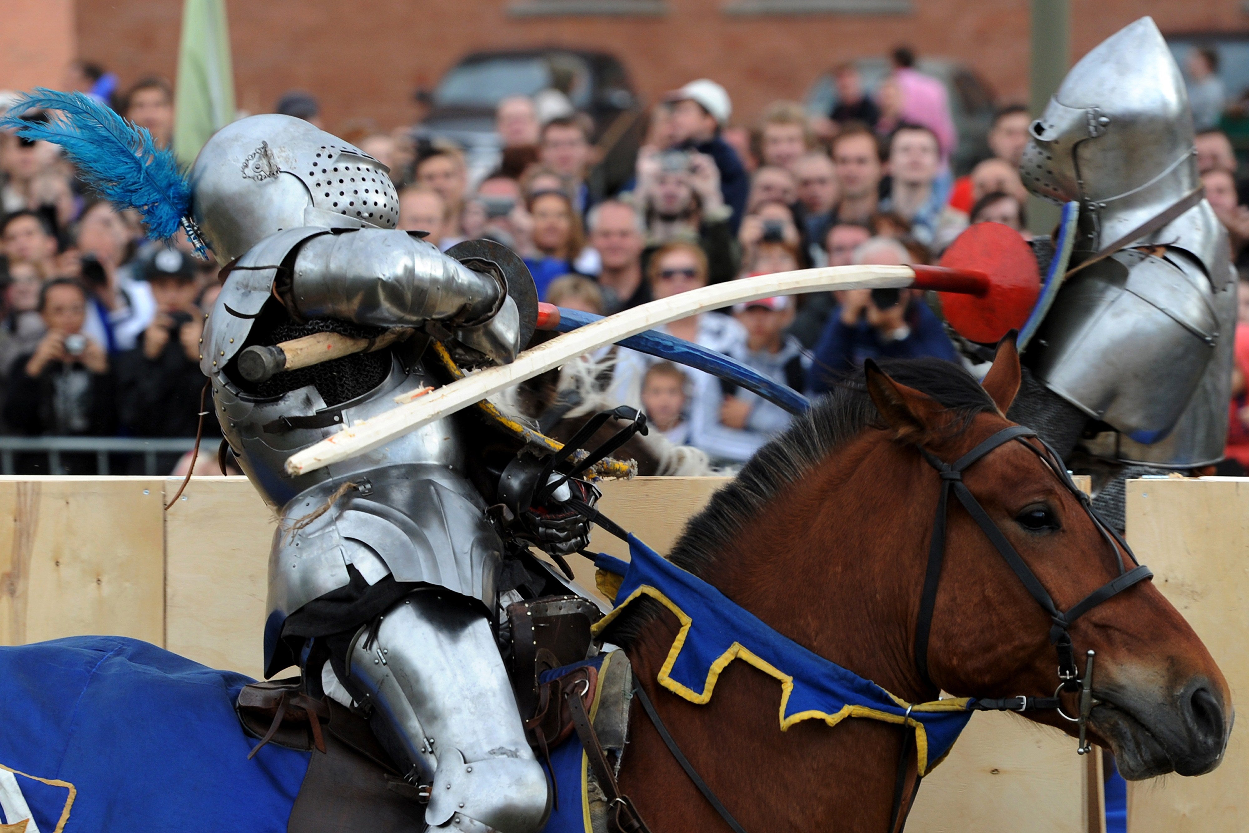 A equine trainer astatine a Medieval Times location California is among those accused by Kaitlyn Farrell of fostering a antagonistic workplace environment