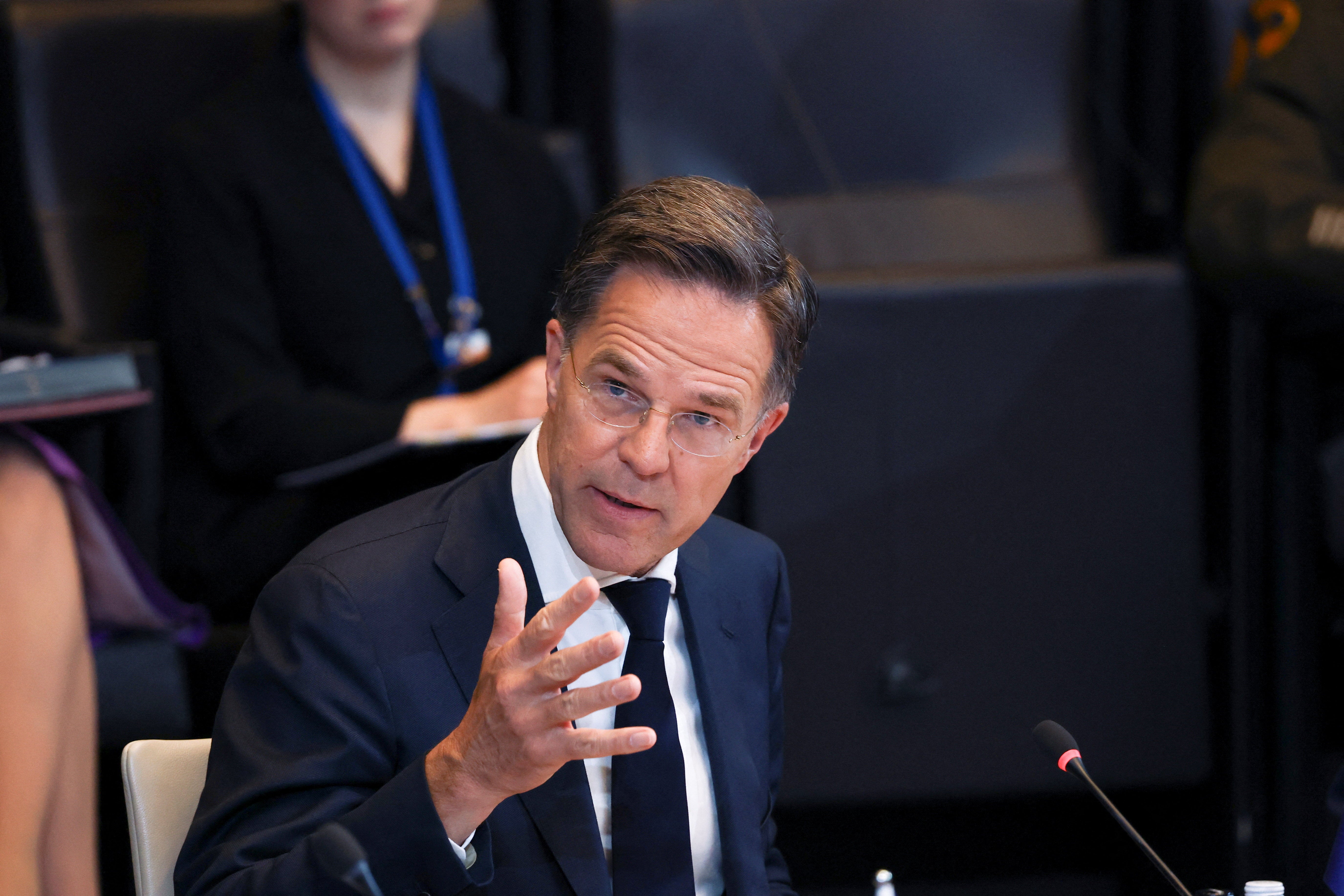 Mark Rutte affirmed European friends were looking to switch kit that nan US was withdrawing from Nato contributions