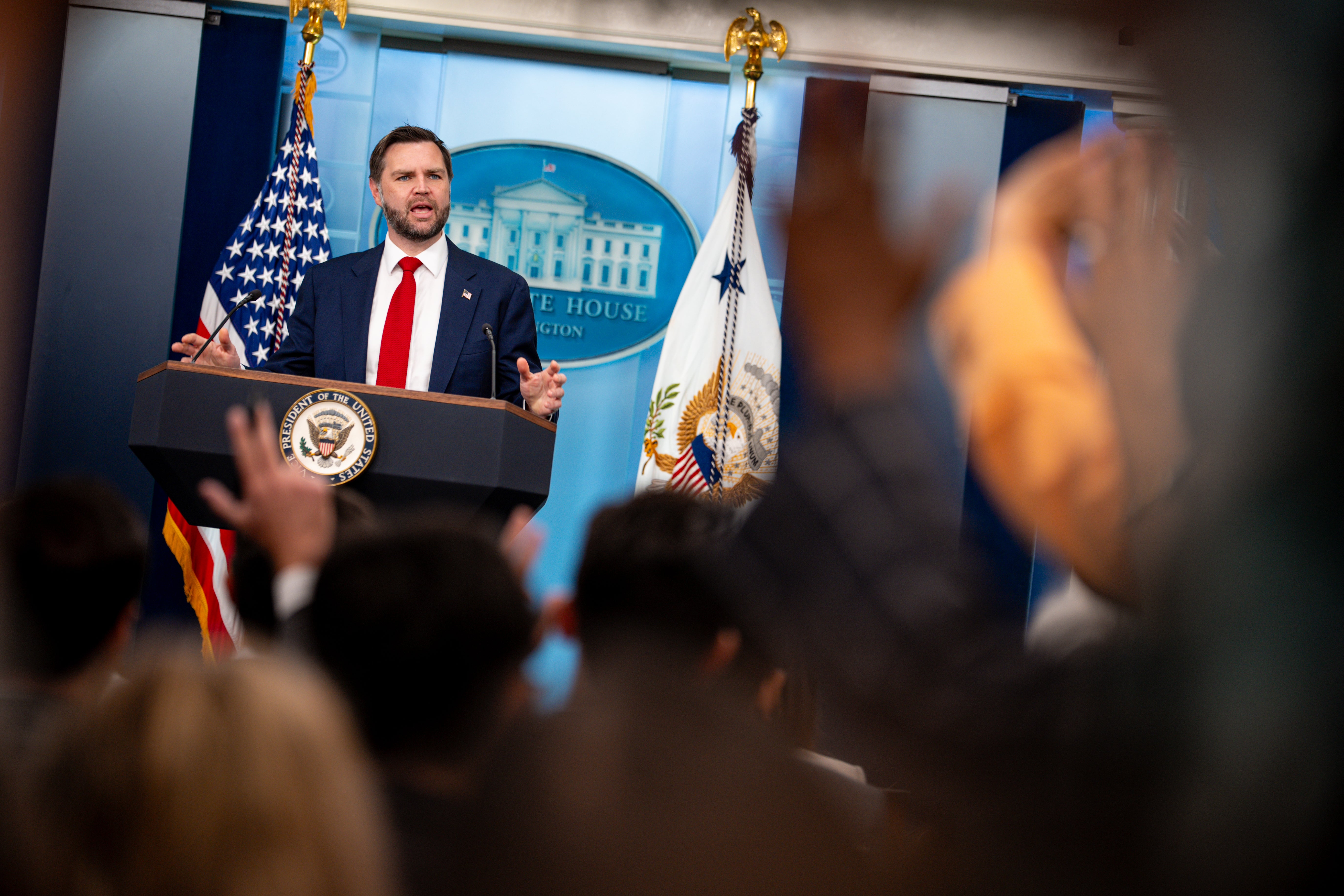 JD Vance sought to pacify fears from blimpish critics of nan Iran ceasefire statement connected Thursday by telling group to spot President Donald Trump