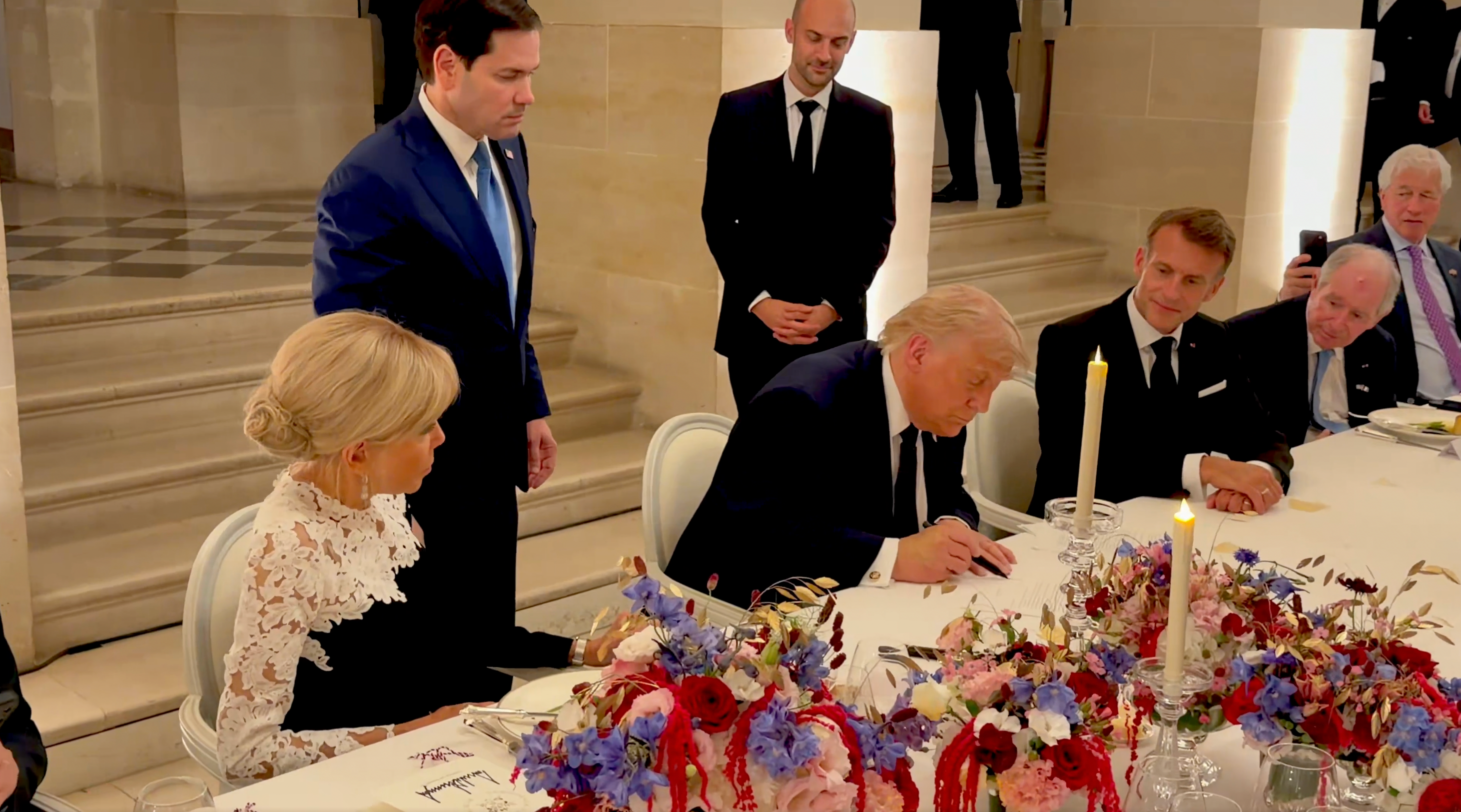 On Wednesday, Trump signed a memorandum of knowing pinch Iran while successful Versailles pinch French President Emmanuel Macron
