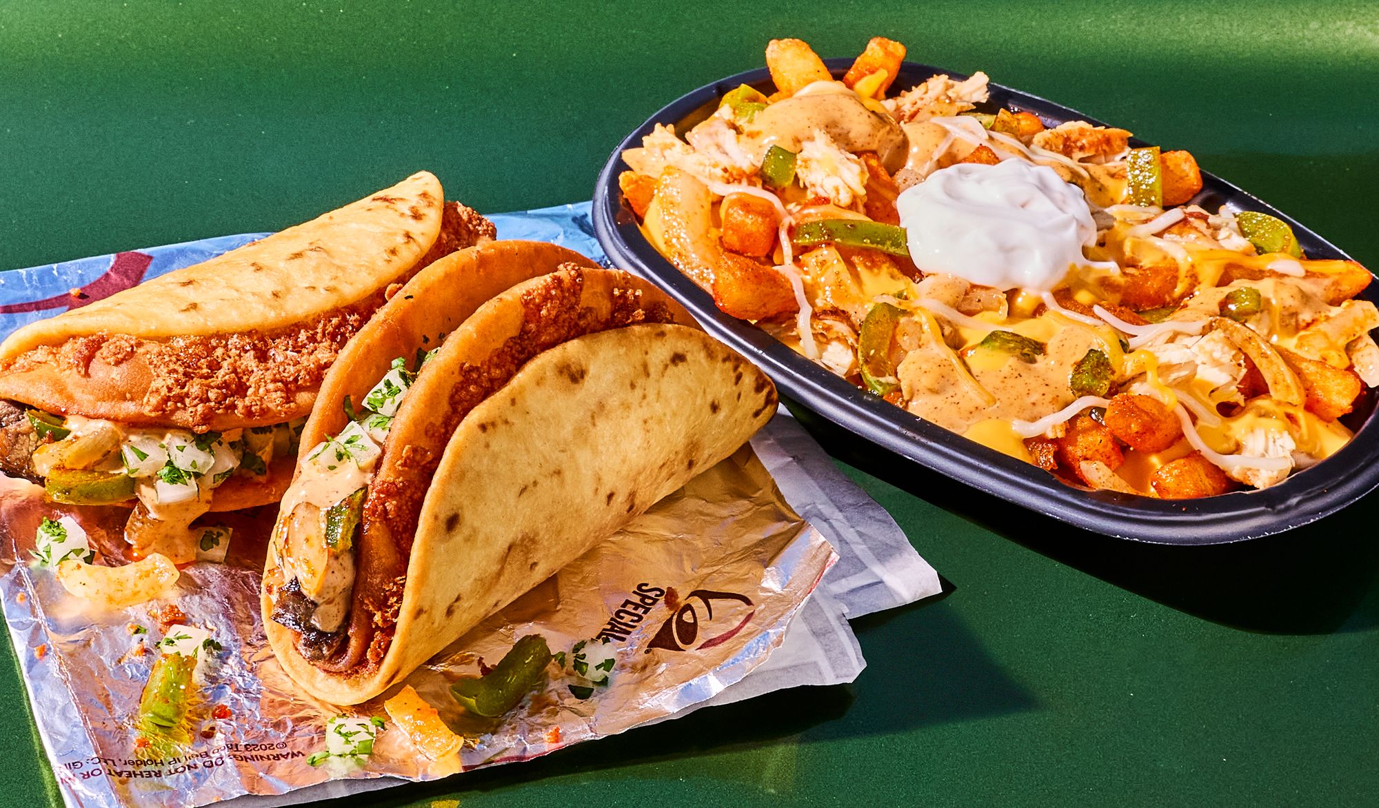 <p>Taco Bell has added fajita-inspired items to its menu, including a new take on its chalupa and nacho fries </p>