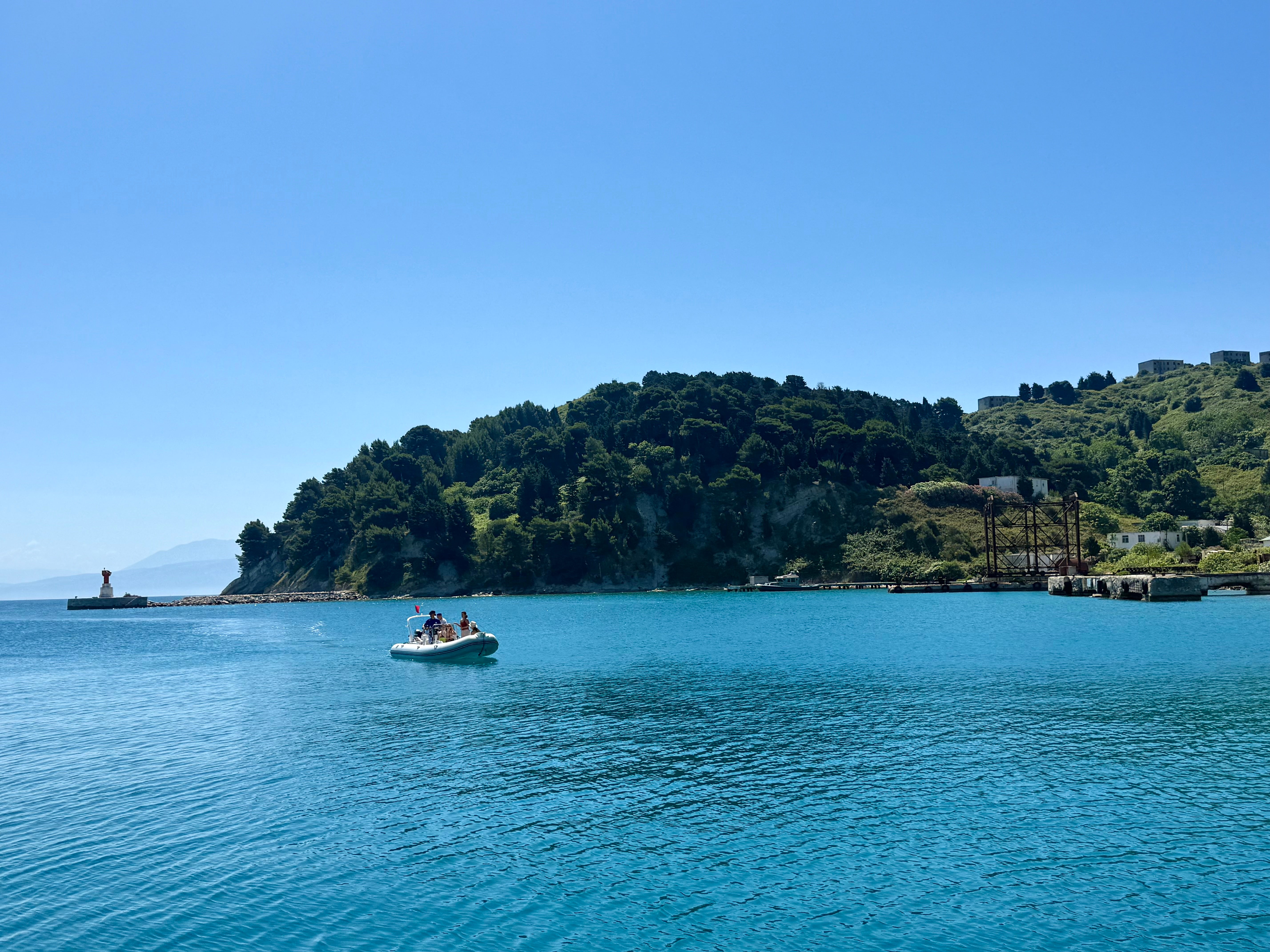 Sazan Island is successful nan Adriatic sea