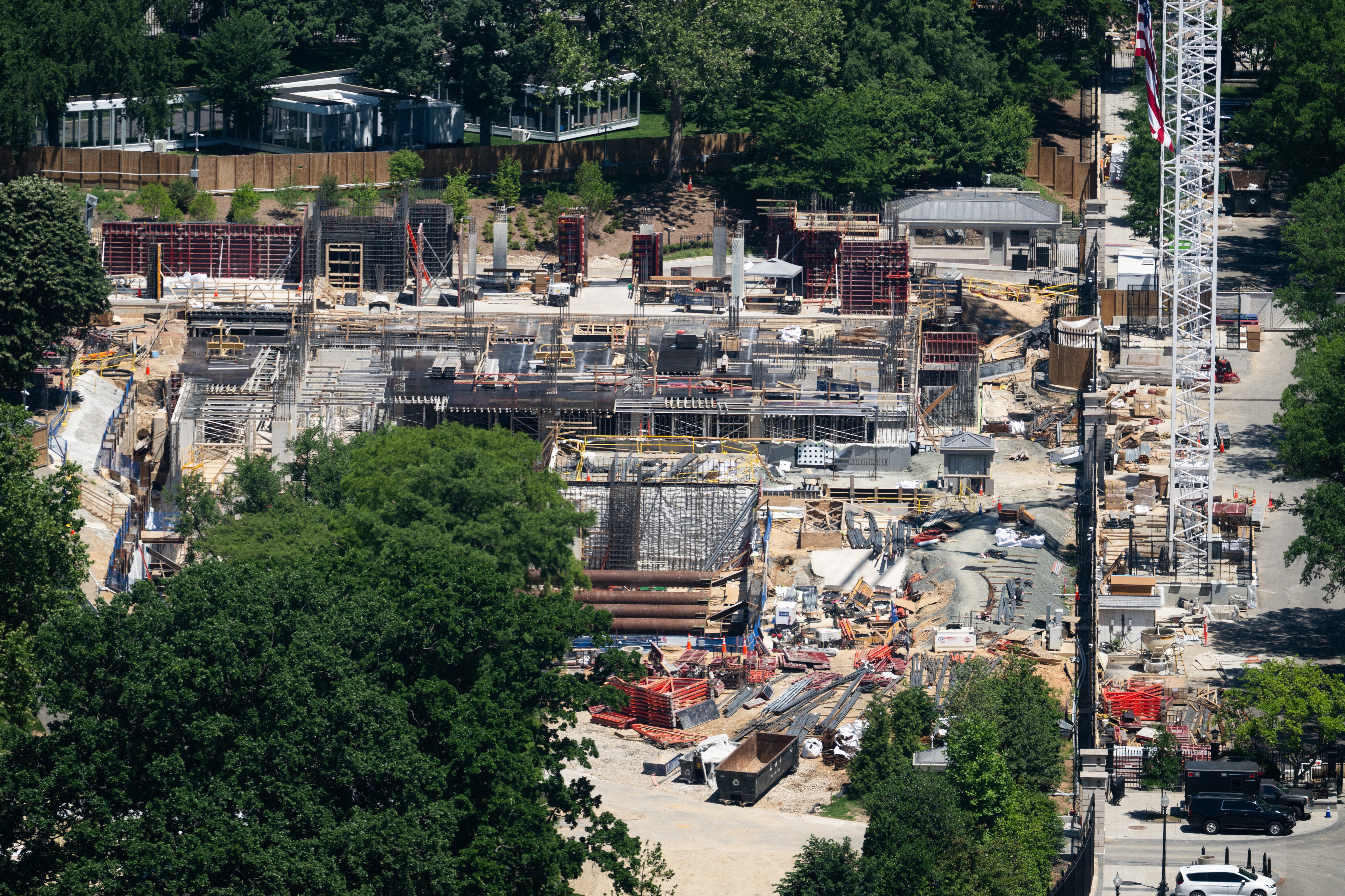 Costs person ballooned connected Trump’s task to rebuild nan East Wing of nan White House pinch a lavish caller ballroom