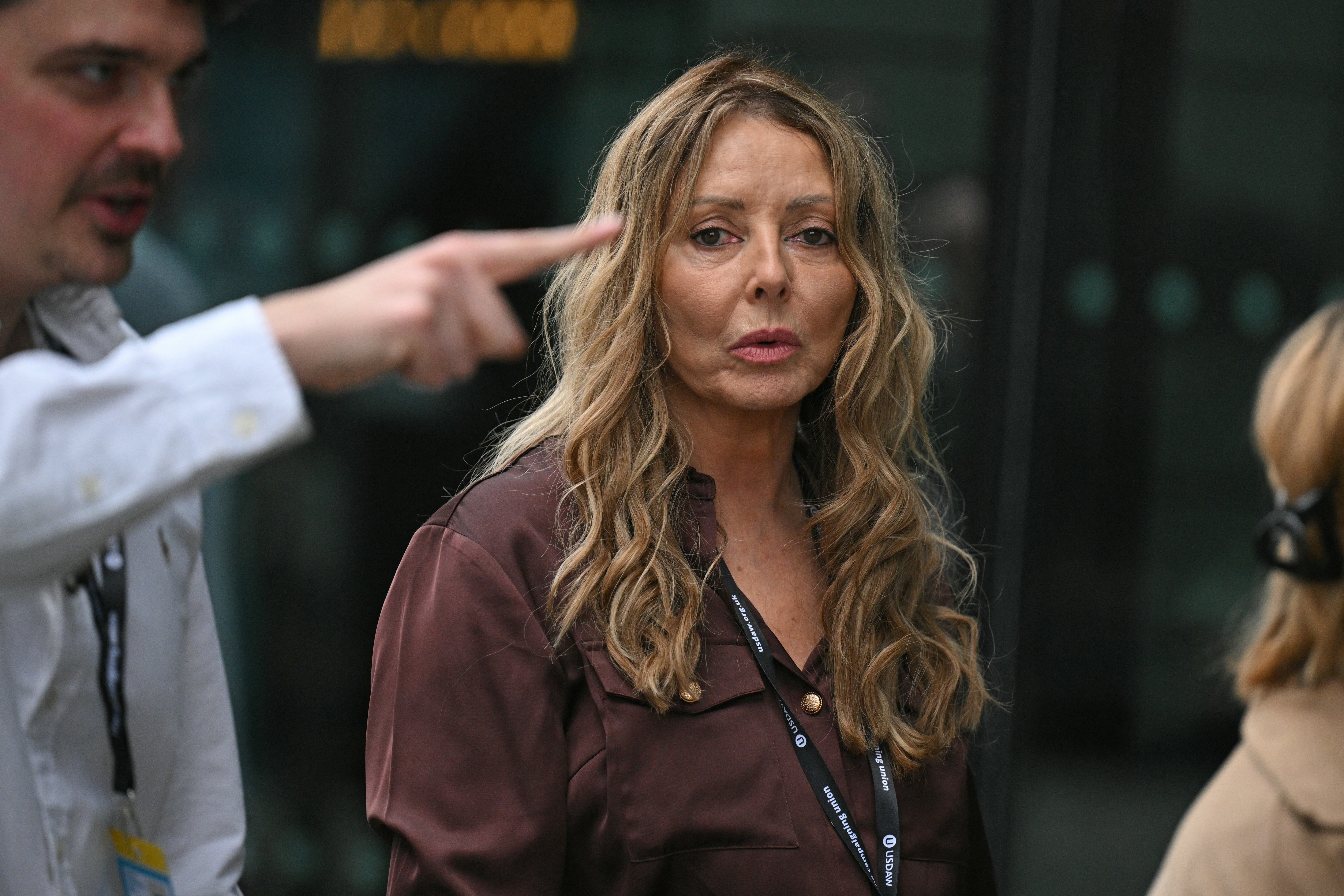 Vorderman na conferência do Partido Trabalhista em 2025
