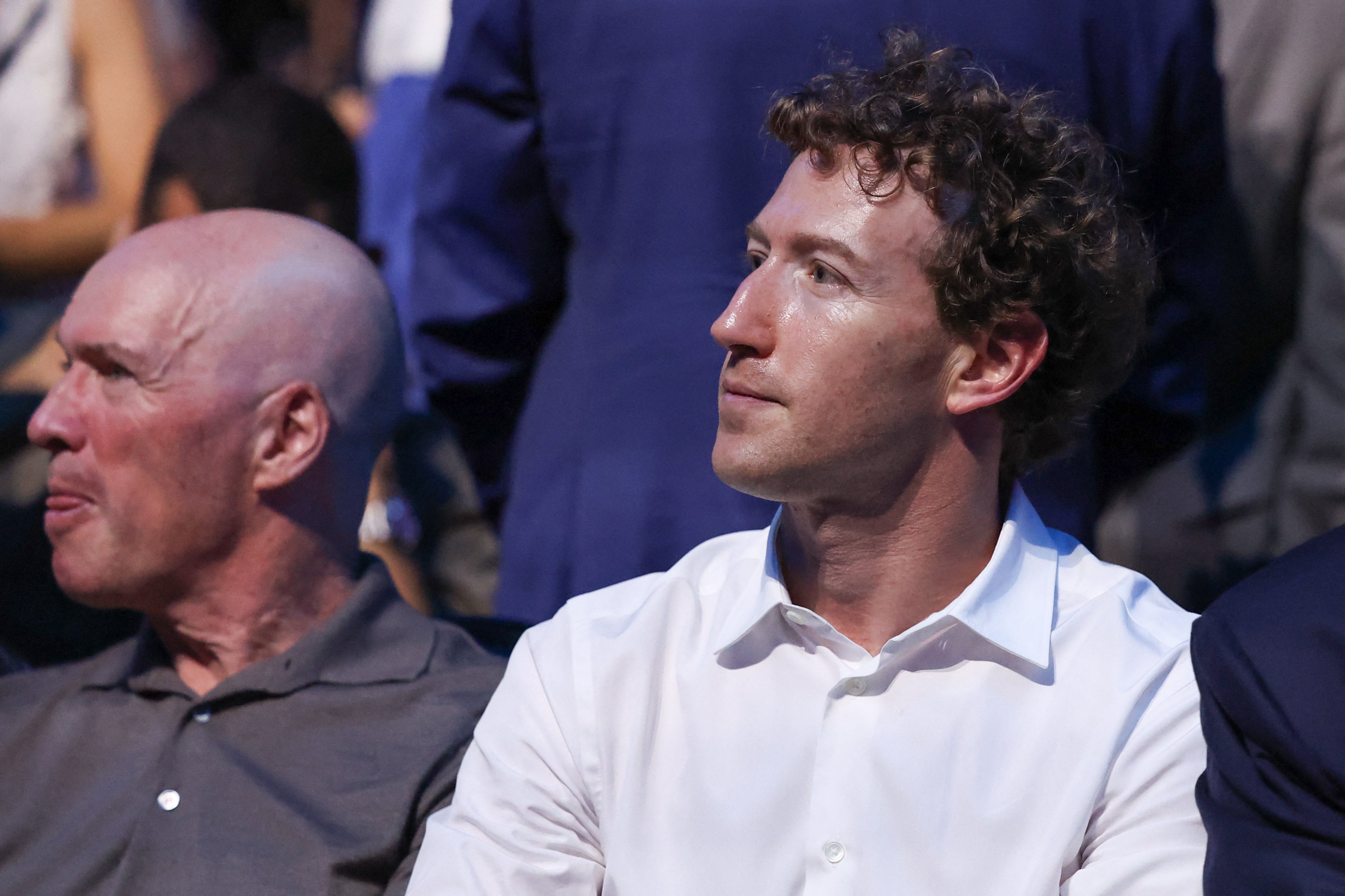 Meta laminitis and CEO Mark Zuckerberg looks connected during UFC Freedom 250 astatine White House South Lawn